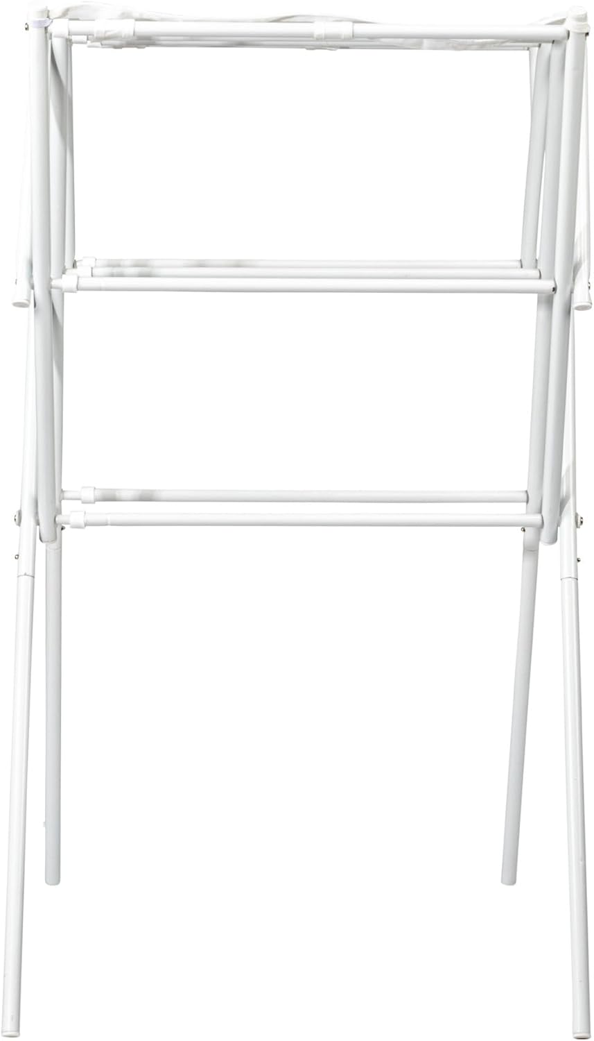 Household Essentials Clothes Drying Rack, Foldable, Expandable and Collapsible Laundry Drying Rack, White