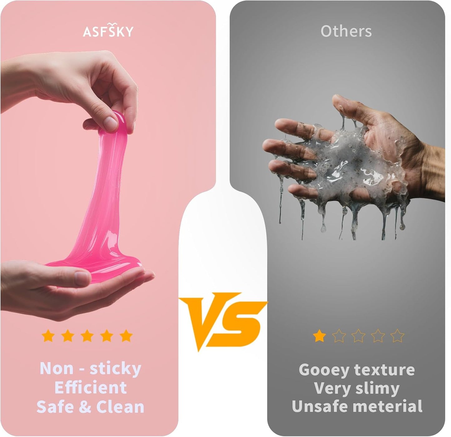 ASFSKY Car Cleaning Gel (Fruit Aroma) Cleaning Putty Universal Dust Cleaning Car Interior Cleaner Keyboard Dust Remover Car Slime Gifts for Men Women Girl(4 Pack)