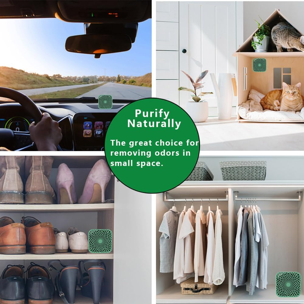 Super Refrigerator Deodorizer, Work for 10 Years Fridge Deodorizer Odor Eliminator, More Effective Than Baking Soda and Activated Carbon Air Purification Bags (3PCS)