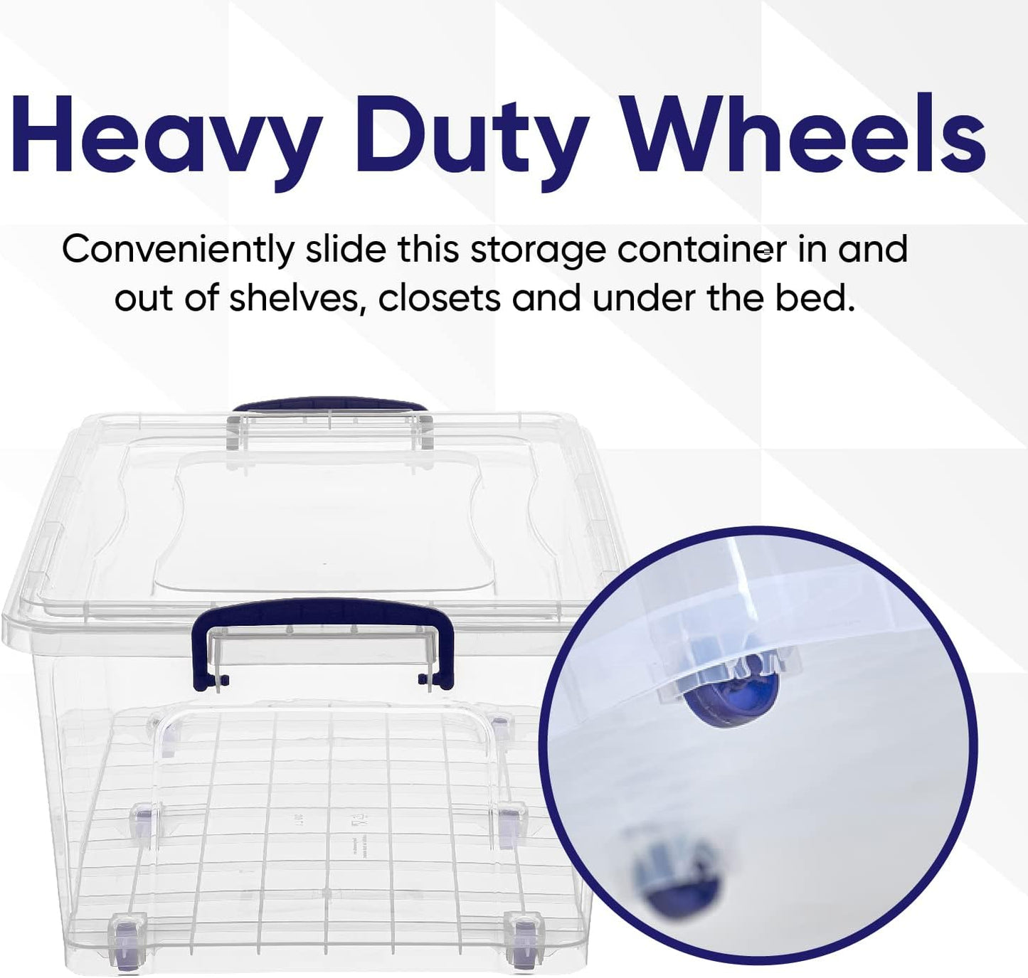 Superio Storage Bins with Lids, Clear Plastic Containers for Organizing, Stackable Totes, BPA Free, Odor Free, Organizer Boxes for Home, and Dorm (4 Pack, 32 Quart)