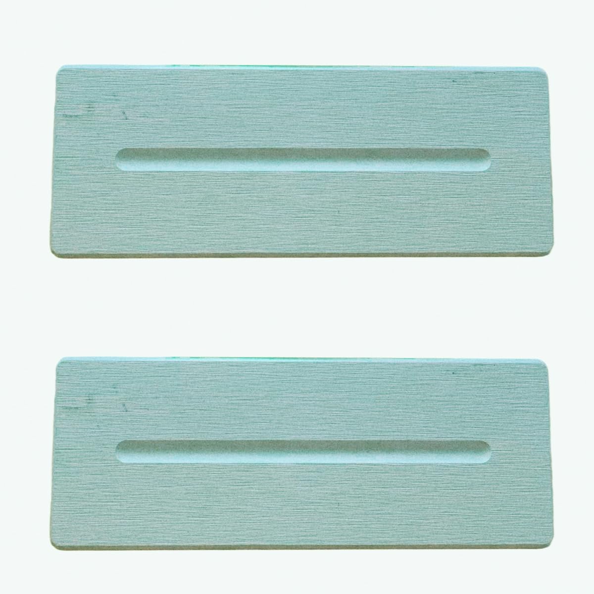 2 Pack Diatomite Stone Sink Tray, Water Absorbing Mat for Kitchen & Bathroom Counter, Quick Dry Soap Dish Makeup Vanity Caddy,Sponge Holder Organizer, White - 2pcs of 9"x 3.5"