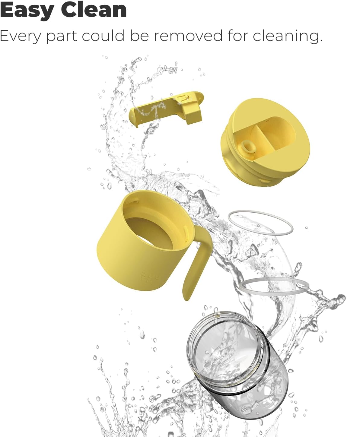 Zuutii Olive Oil Dispenser Bottle 18.6oz – Auto Flip Glass Vinegar Bottle with No-Drip Spout for Kitchen Cooking, Oil and Sauce Dispenser,Yellow