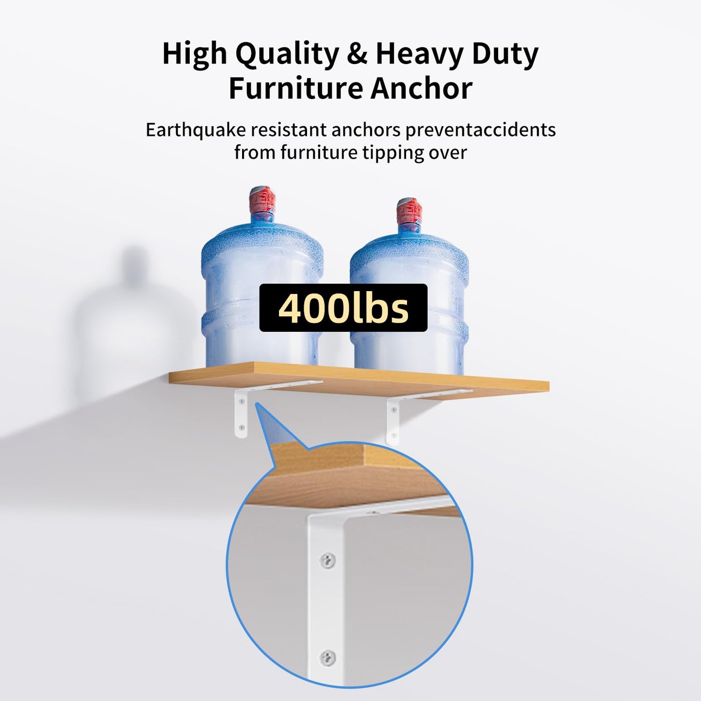 furniture anchors safety Wall straps: Baby Proofing Anti Tip Cabinet, Furniture Anchors for Dresser Secure Child Security Mount Kits 4 Pack
