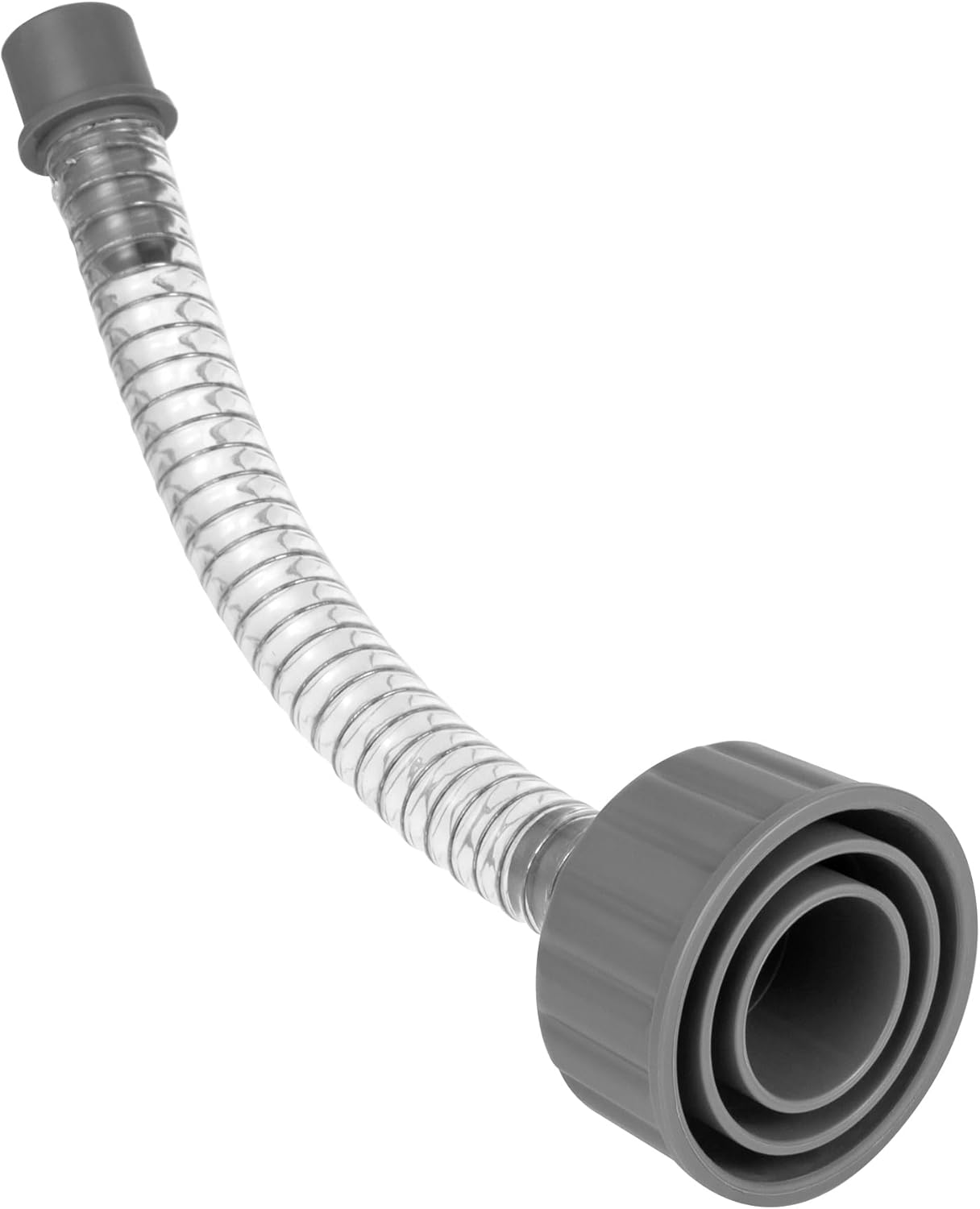 Wet Vac Attachment A/C Drain Lines Cleaner Tool, AC Drain Line Vacuum Adapter to Unclog and Evacuate ABS Compatiable With Most PVC Pipe Sizes Grey