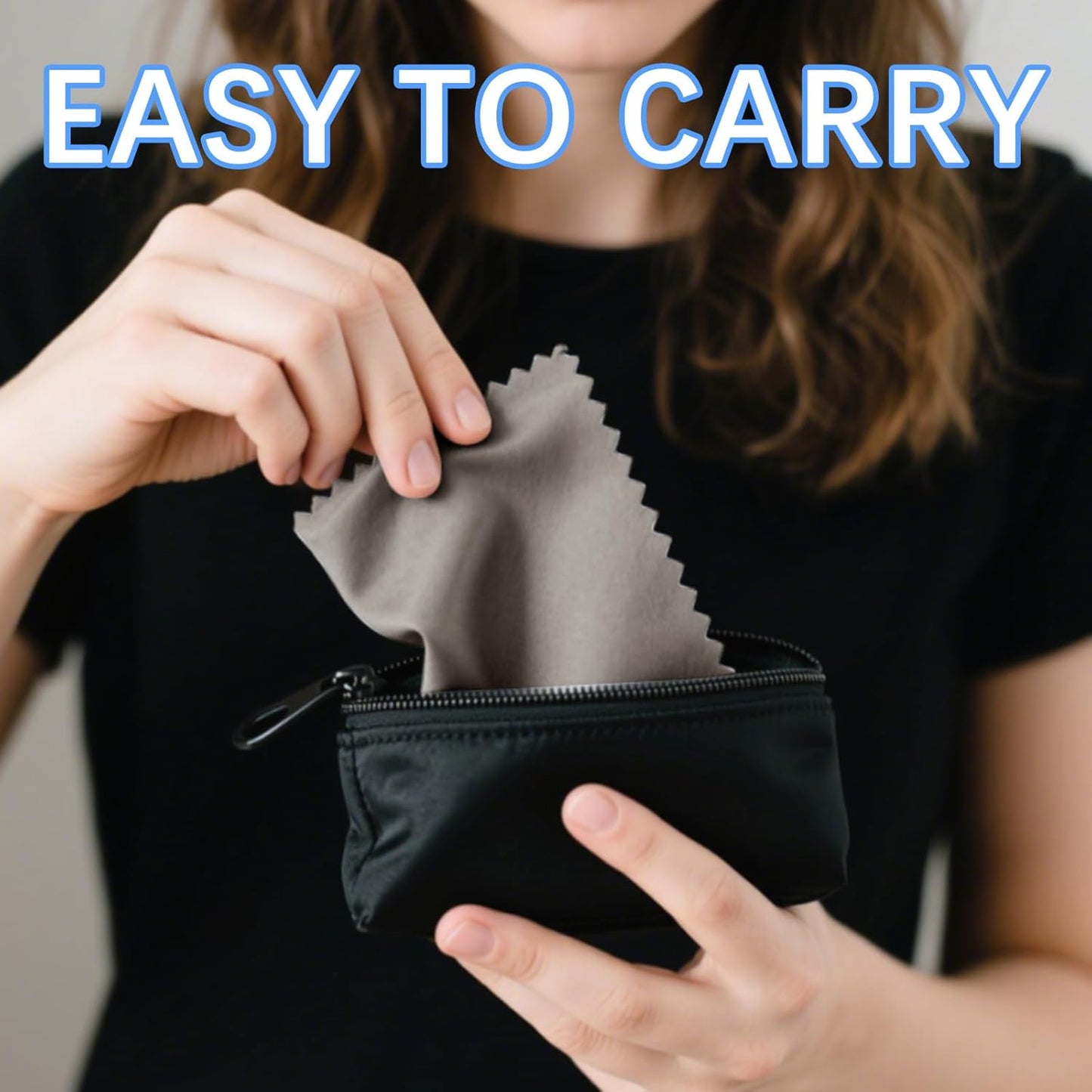 60 Pack Microfiber Cleaning Cloth for Glasses (5.5"x5.5"), Eye Glasses Clean Cloths Bulk Microfiber Lens Cleaner Cloth for Eyeglasses, Lenses, Silverware, Camera, Phones and Laptops