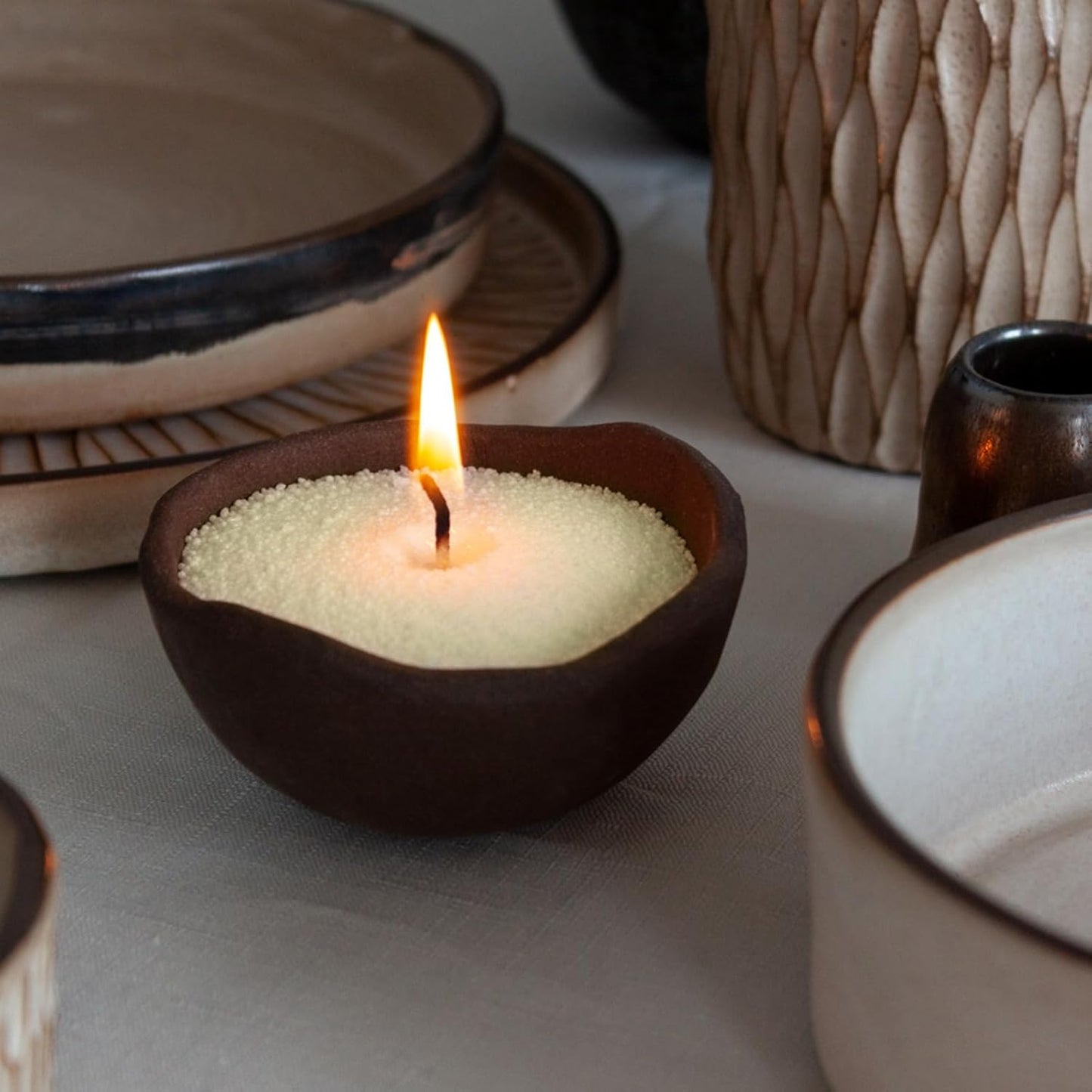 Green Tea Scented Light Green Pearled Candle 18oz Luxury Sand Candle Granulated Wax 30 Cotton Wicks Wax for Candle Making Decorative Candles Smooth and Clean Burning Lasts up to 120 Hours