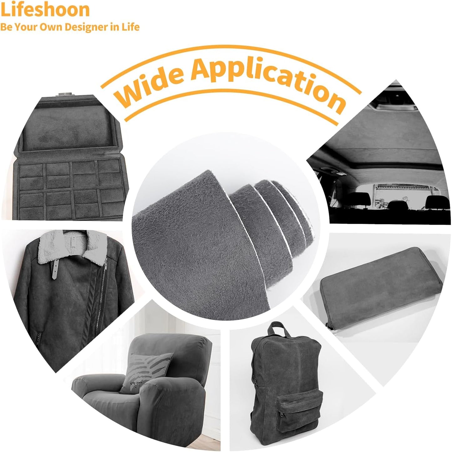 Fabric Repair Patches, 17X79 Inch Self-Adhesive Suede Patches Tape Durable, DIY Large Fabric Repair for Sofa, Couches, Furniture, Chair, Clothing (17X79 Inch, Dark Brown)