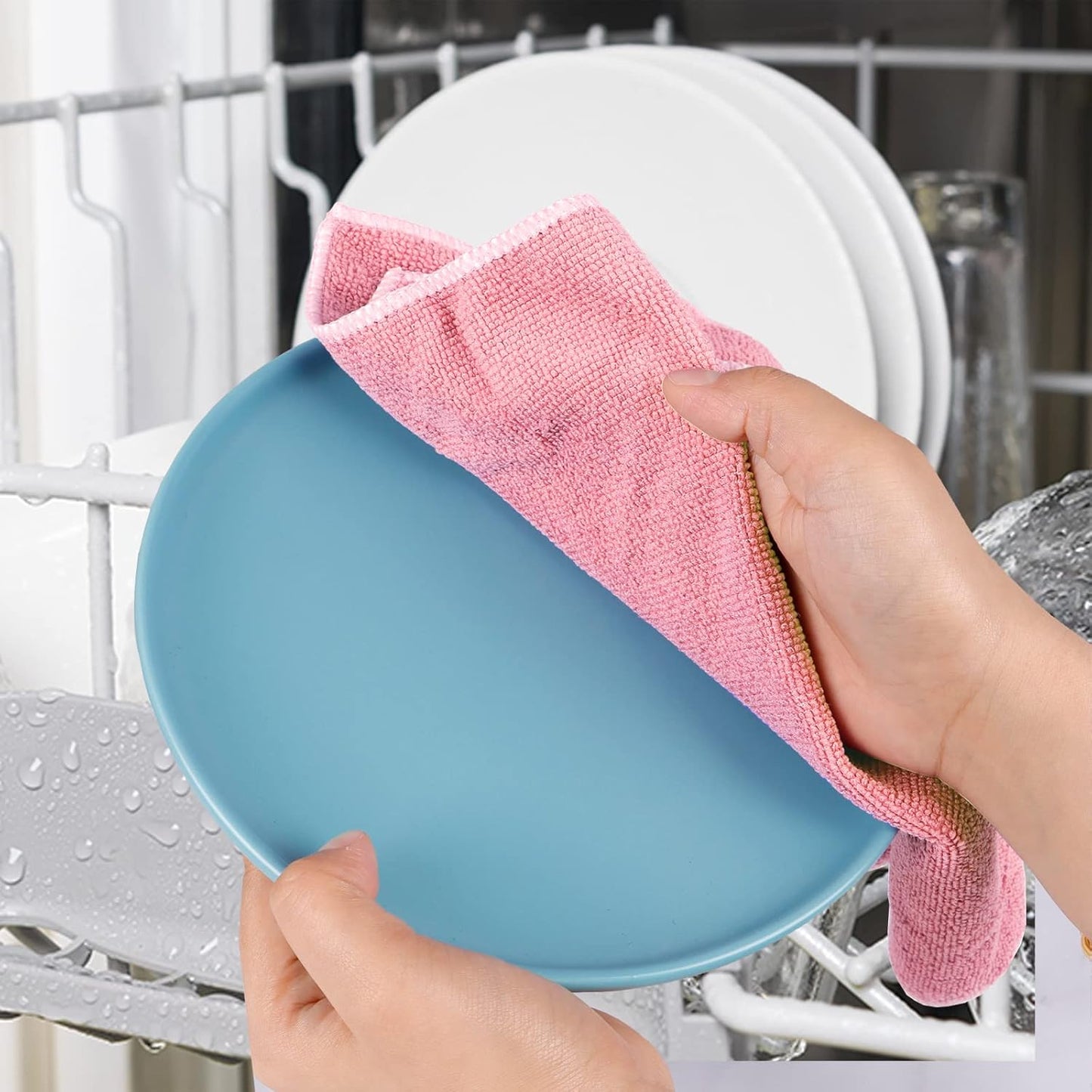 6pcs Stainless Steel Scrubber 2pcs Heavy Duty Scrub Sponges 1pcs Dish Clean Towel for Kitchens Bathroom and More