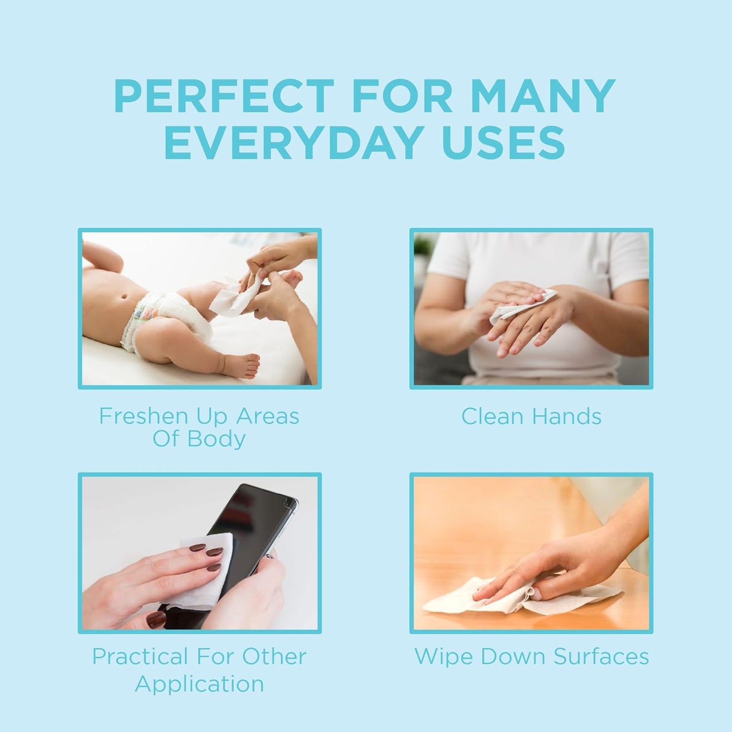 Ioly's Baby Wipes Unscented Wet Wipes 99% Water Based with Aloe Vera Fragrance Free Travel Pack 20 ct Hypoallergenic Water wipes for Sensitive Skin Toallitas Hรบmedas para Bebรฉs Bulk Available