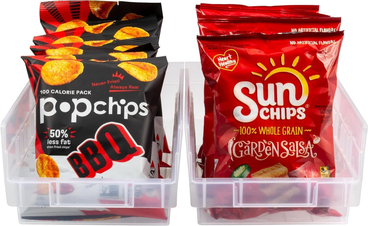 Akro-Mils 30130 Plastic Shelf Bins, Heavy Duty Storage Bins for Garage, Closet, and Drawer Organization, 12-Inch x 6-1/2-Inch x 4-Inch, Clear, 12-Pack