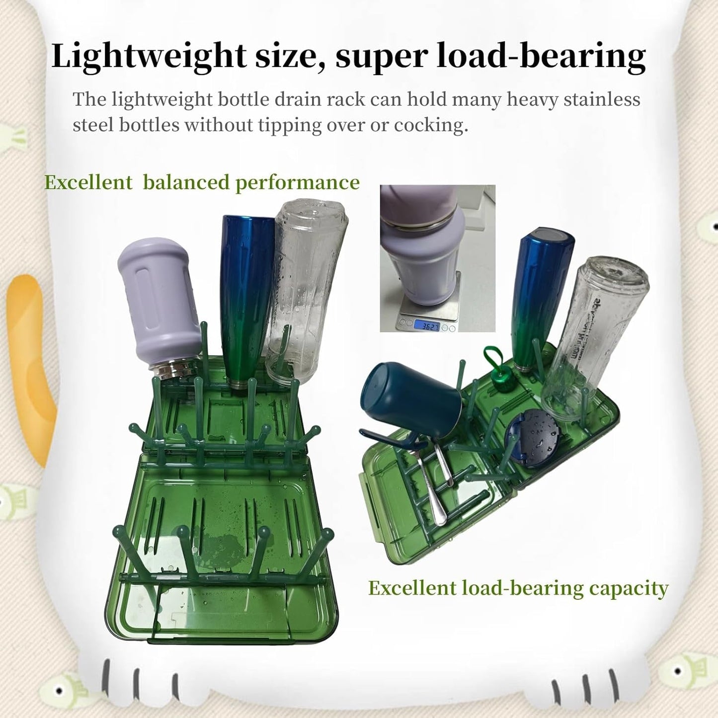 Travel Bottle Drying Rack Space Saving,Foldable Bottle Drying Rack with 16 Ribs,Portable Baby Bottle Drying Rack for Bottles,Breast Pumps and Other Feeding Accessories,Widely Used Daily Basis