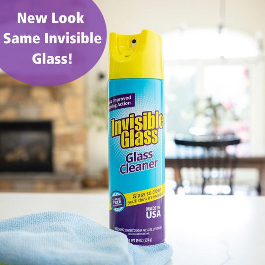 Invisible Glass 91160-6PK Premium Glass And Window Cleaner Aerosol Can Leaves Glass Streak Free And