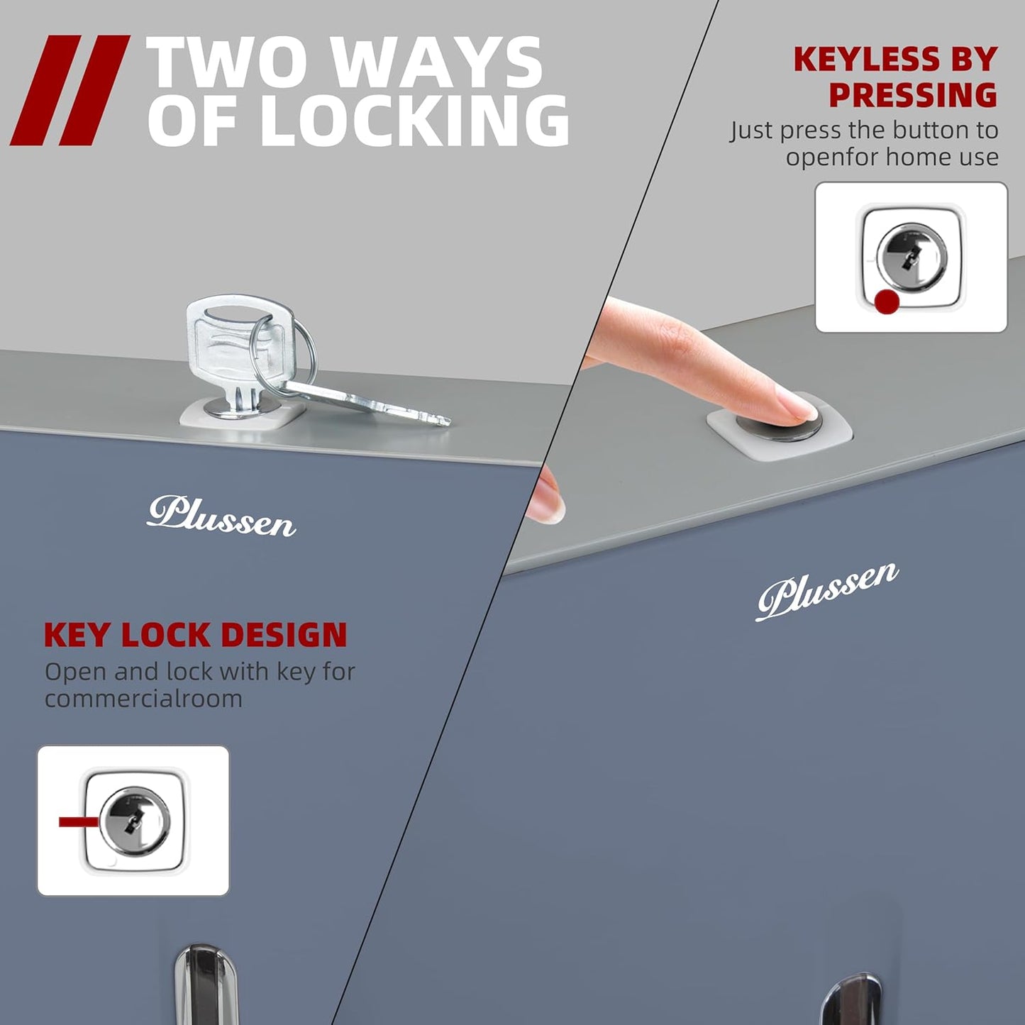 Paper Towel Dispenser Wall Mount,Capacity 200+ Sheets ZFold Tri Fold Blue Adhesive No Drilling or Screws Installation for Home Toilet