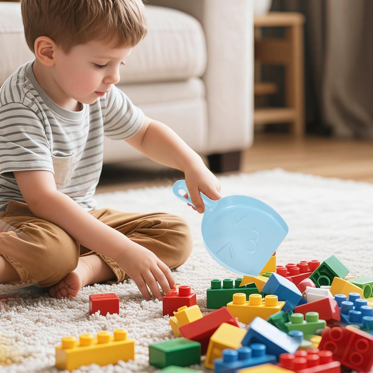 Small Broom and Dustpan Set,mini Compact Portable, for Home, Sofas, Kitchen countertops, Storage Shelves, Office desks, bathrooms, and pet Areas (Blue)