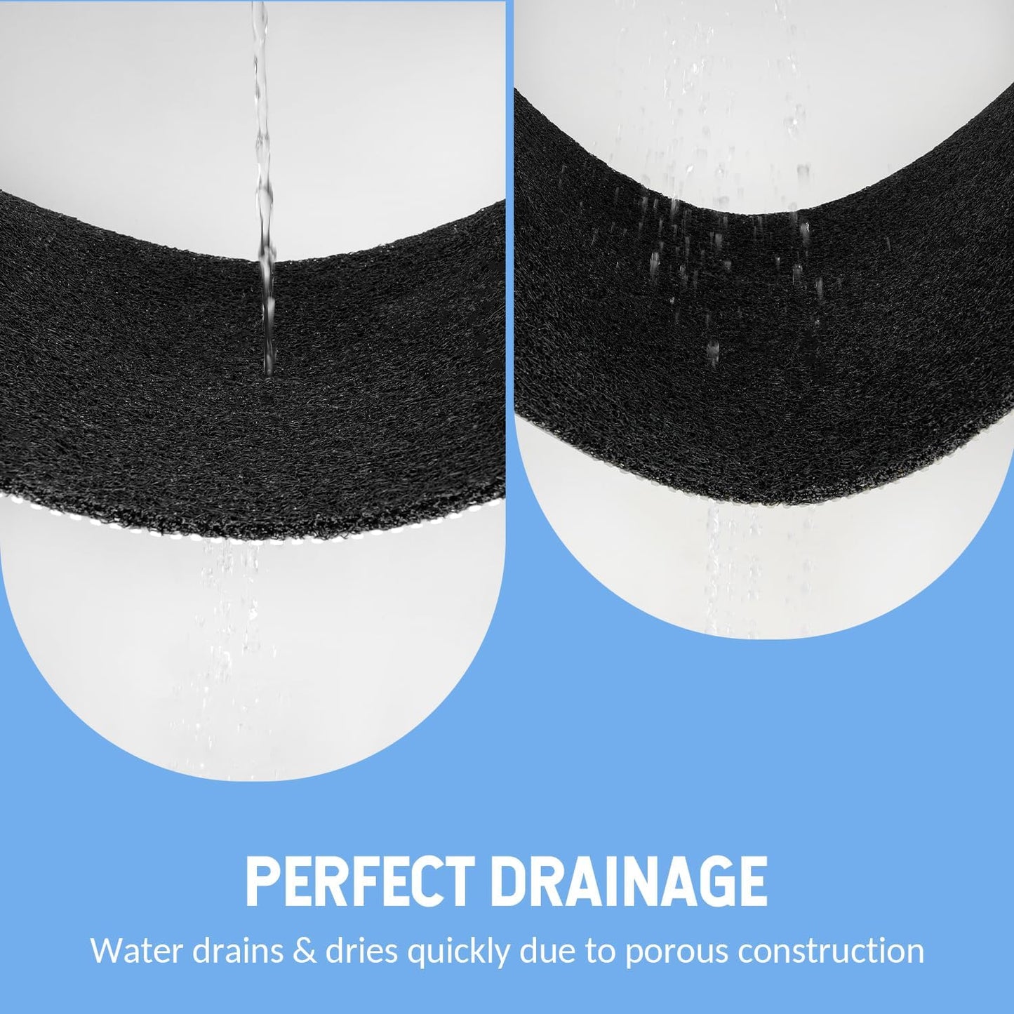 Non-Slip Bathtub Mat, Anti Slip Shower Mat, Fast Drying Bathtub Mats, Foot Scrubber Mat, Anti Slip Mat for Tub, Floor, Bathroom, Kitchen, Home, Hotel (Black 40"×28")