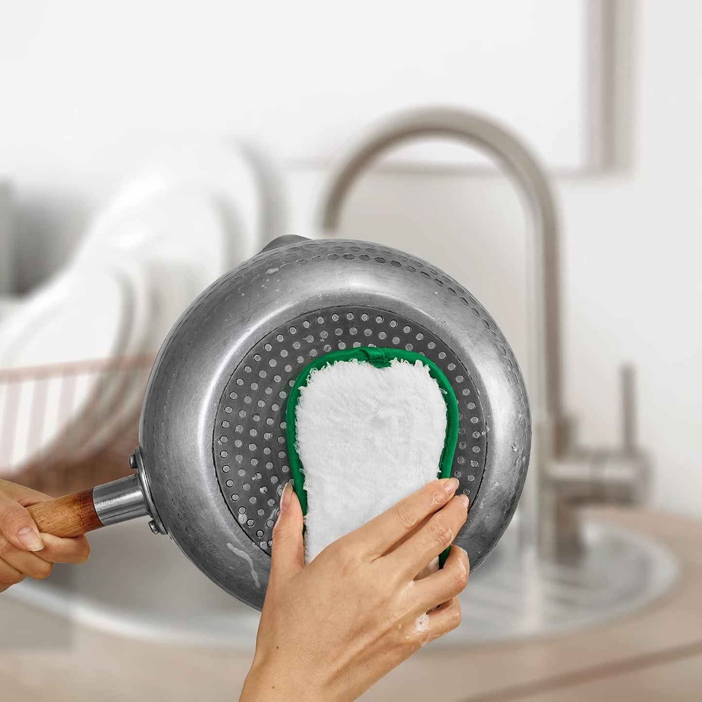 10 Pack Kitchen Dish Sponges Scrubber Non-Scratch Multi-Purpose Dishcloths, Sponge Along with Heavy Duty Scouring Power - Effortless Cleaning of Dishes, Pots and Pans