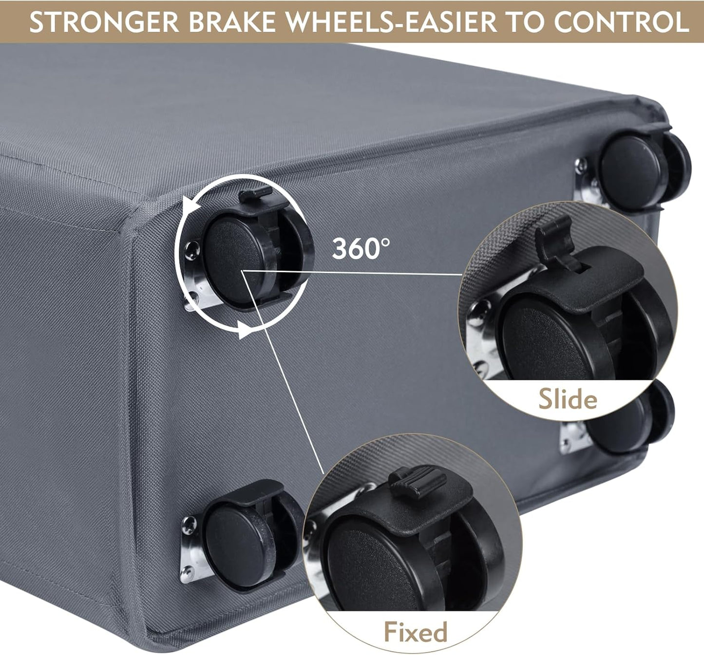 DOKEHOM 90L X-Large Laundry Basket with Removable Wash Bag on Wheels, Collapsible Rolling Laundry Hamper, Foldable Clothes Organizer, Folding Washing Bin (Grey)