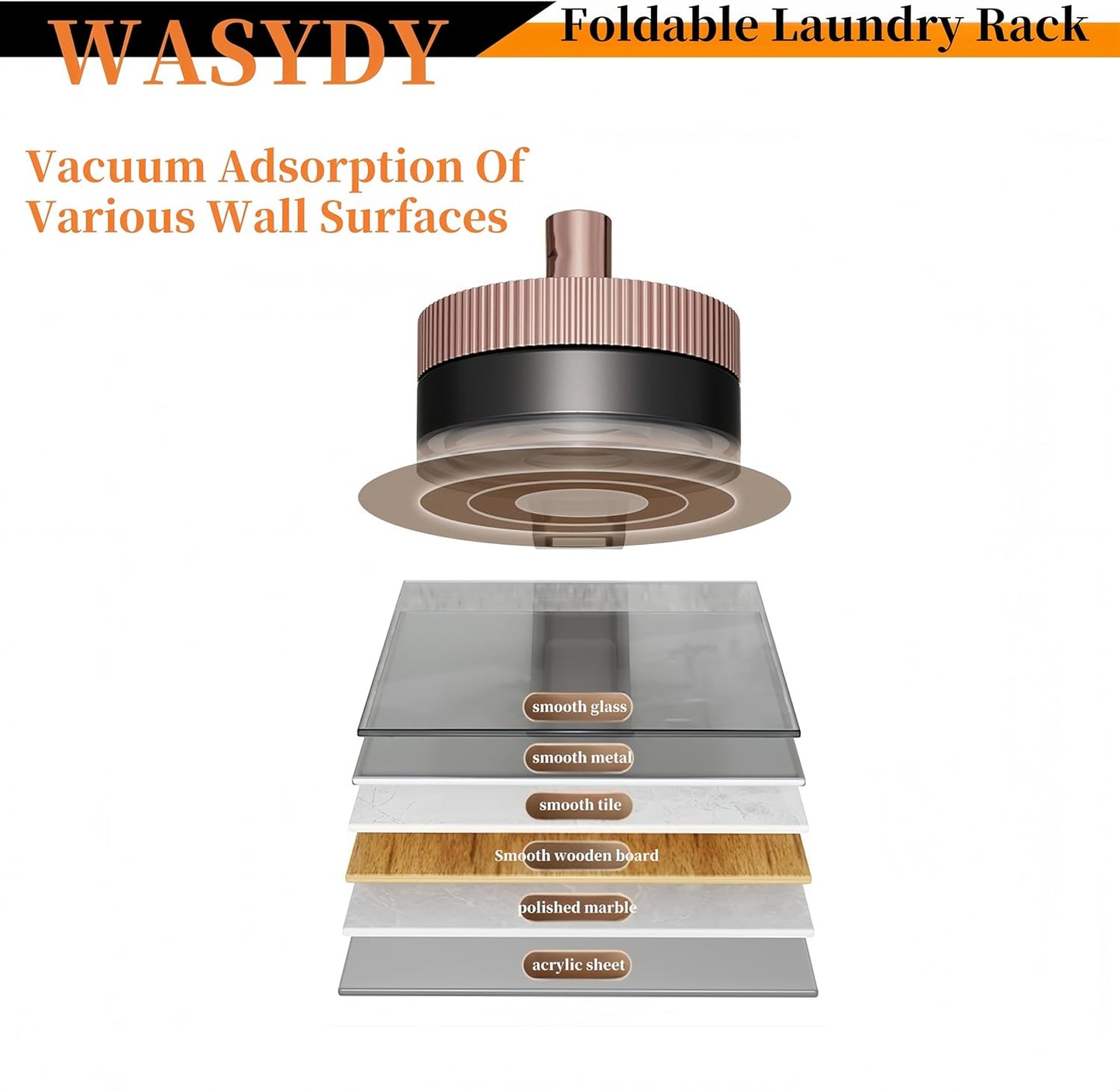 Wall Mounted Clothes Drying Rack,Laundry Dryer Hanger With Suction Cup,Foldable Aluminum Space Saving Laundry Hanger Wall Mount,Folding Portable Clothes Hanger For Laundry Room,Bathroom,RV,Travel