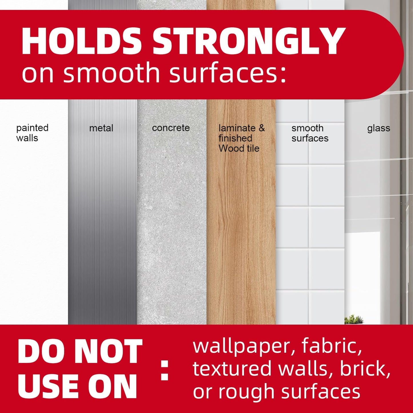 Wall Hooks for Hanging Heavy Duty, Medium 22 Self Adhesive Wall with 26 Strips no Damage, Sticky for Key, Shower,Towel, Coat, Door, Hat