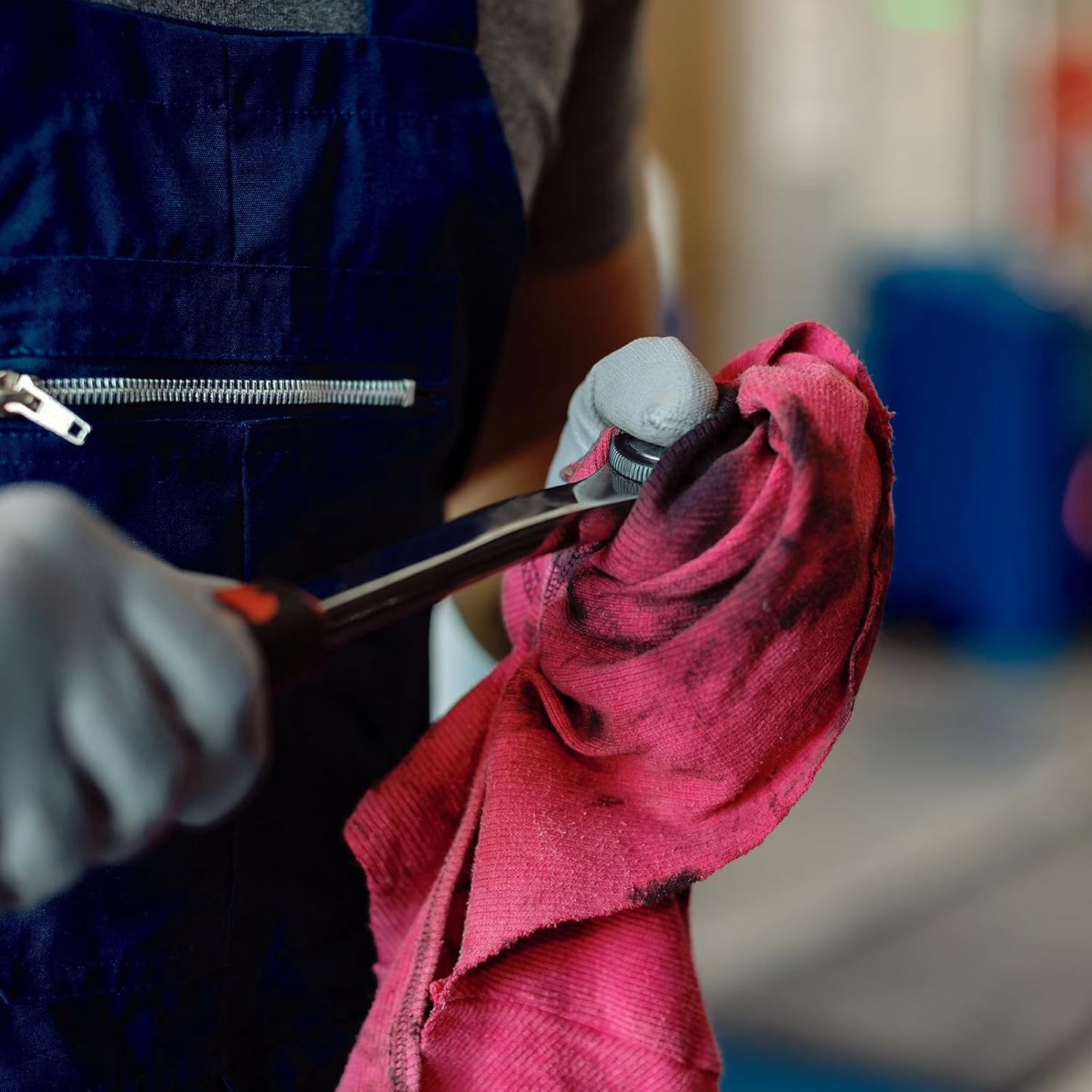 Premium Color Knit Cleaning Rags (600 lbs Pallet - 24x25 lbs. Bag) โ Shop Rags Bulk for Workshops, Mechanics, Painters, and Home Use, Multipurpose Cotton T-Shirt Rags