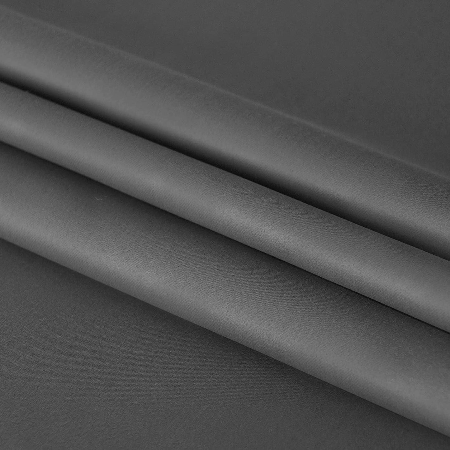 DWCN French Door Curtains – Rod Pocket Thermal Blackout Curtain for Doors with Glass Window, Kitchen and Patio Doors for Privacy, 25 X 72 Inches Long, 1 Curtain Panel with Tieback, Dark Grey