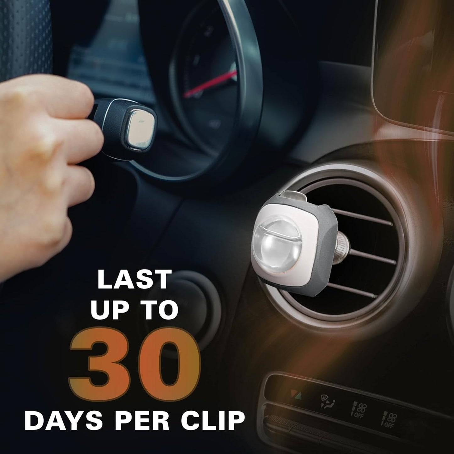 Air Jungles Rest Island Scent Car Air Freshener Clip, 6 Vent Clips, 4ml Each, Long Lasting Air Freshener, Up to 180 Days Car Refresher Odor Eliminator