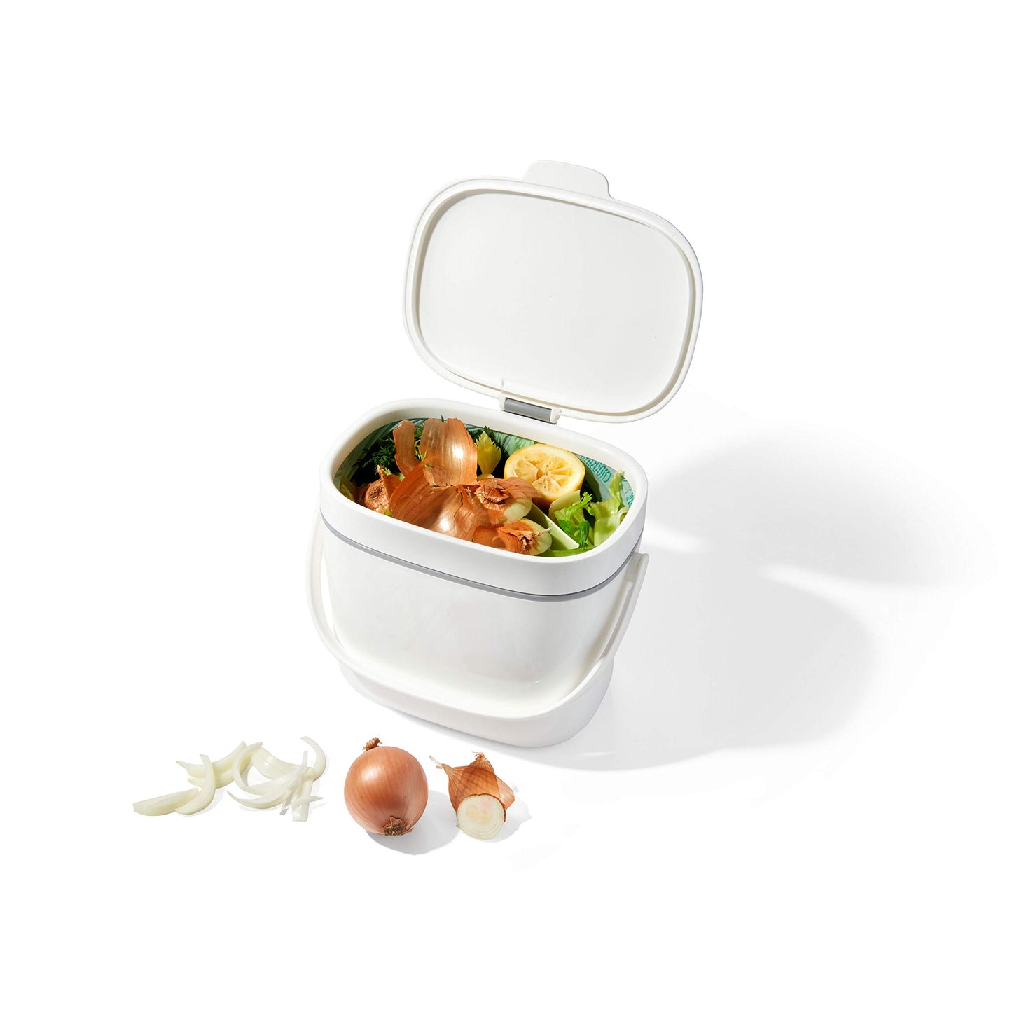 OXO Good Grips EASY-CLEAN COMPOST BIN - WHITE - 1.75 GAL/6.62 L