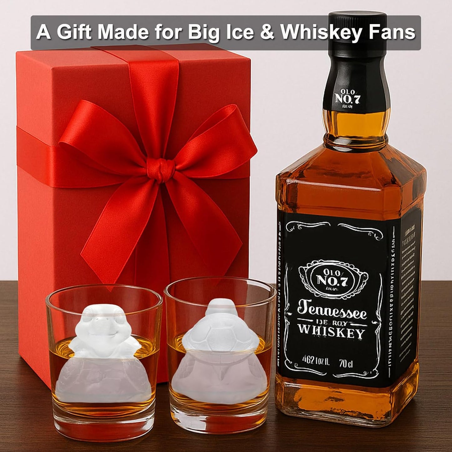 3D Turtle Ice Cube Silicone Molds Tray for Whiskey, Cocktail, Drink Decor, Bar; Rich Details. Cute Turtles Gifts for Women Kids Girls Boys, Fun Animal Shape Soap Epoxy Resign Mold; 2 Pack