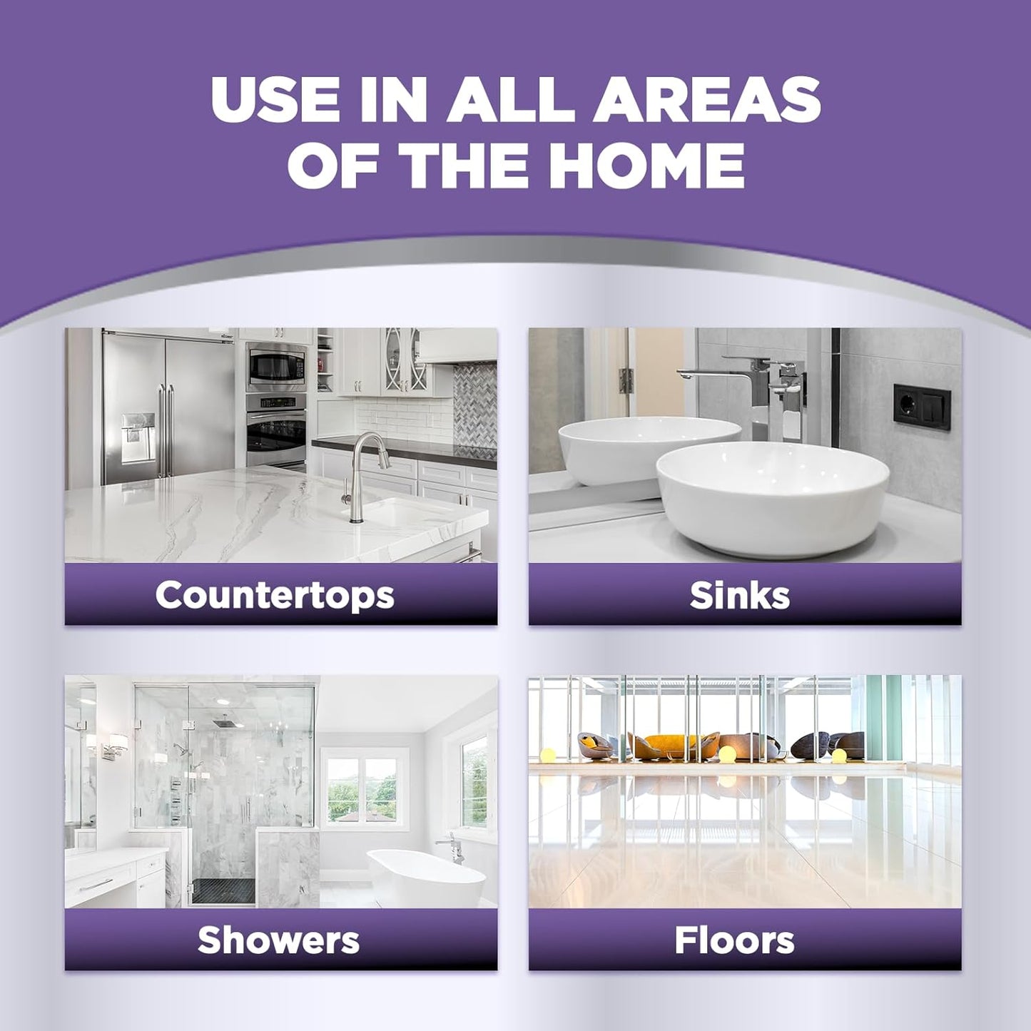 Weiman Complete Countertop Clean & Protect Kit - For Granite, Marble, Quartz & Stone - Granite & Stone Cleaner and Polish - 24 oz, Granite & Stone Sealer -24 oz