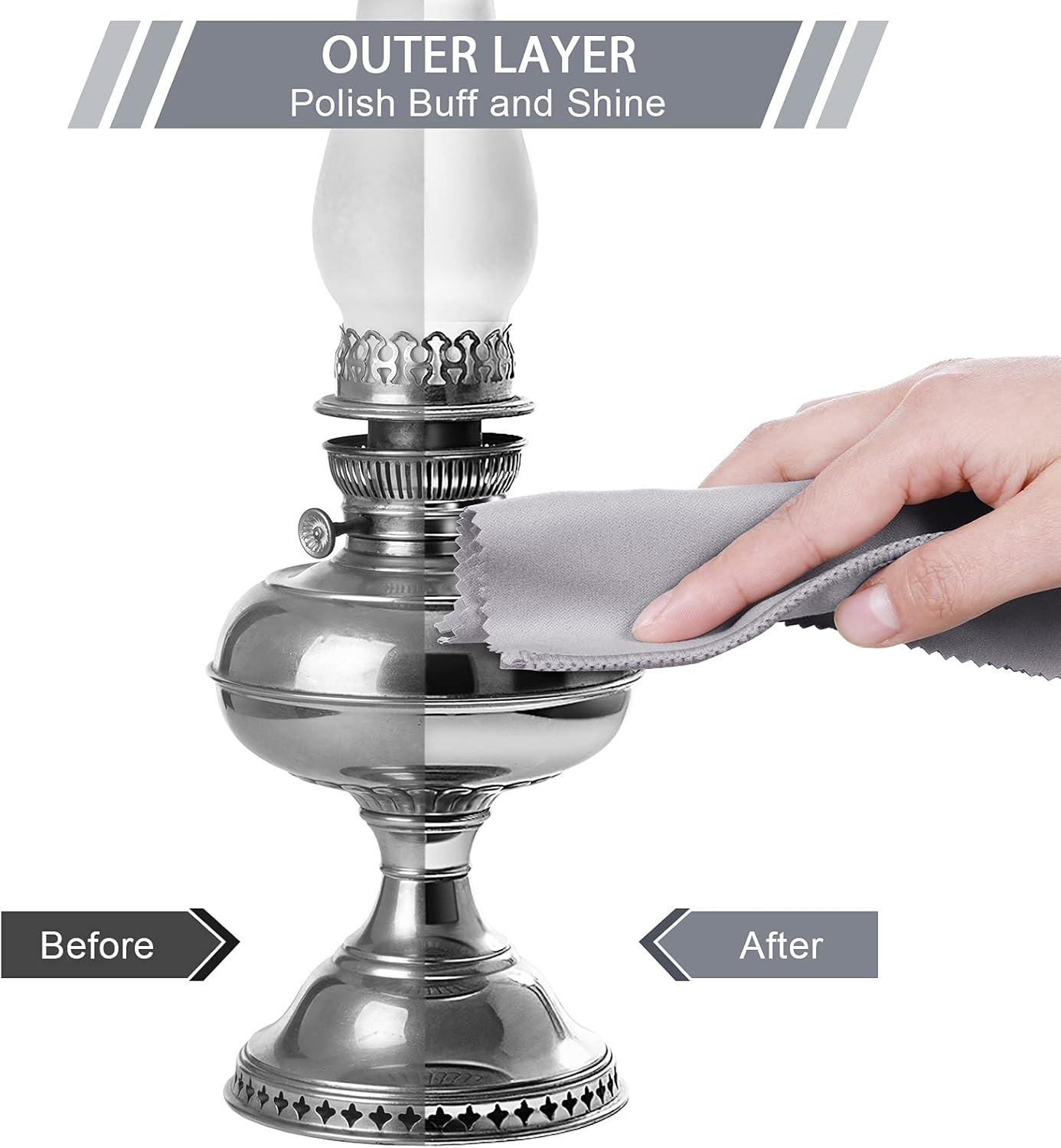 Breling 10 Pcs Silver Jewelry Polishing Cloths 6 x 8 inches Jewelry Cleaning Cloth Sterling Polish Cloths for Jewelry