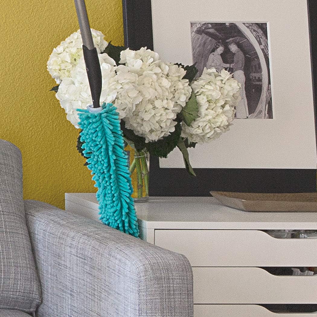 Fuller Brush Bendable Microfiber Extending Duster - Bending Micro Fiber Dust Cleaner w/Long Handle for Home Cleaning & Dusting - Flexible Head for Web Free TV, Ceiling & Furniture
