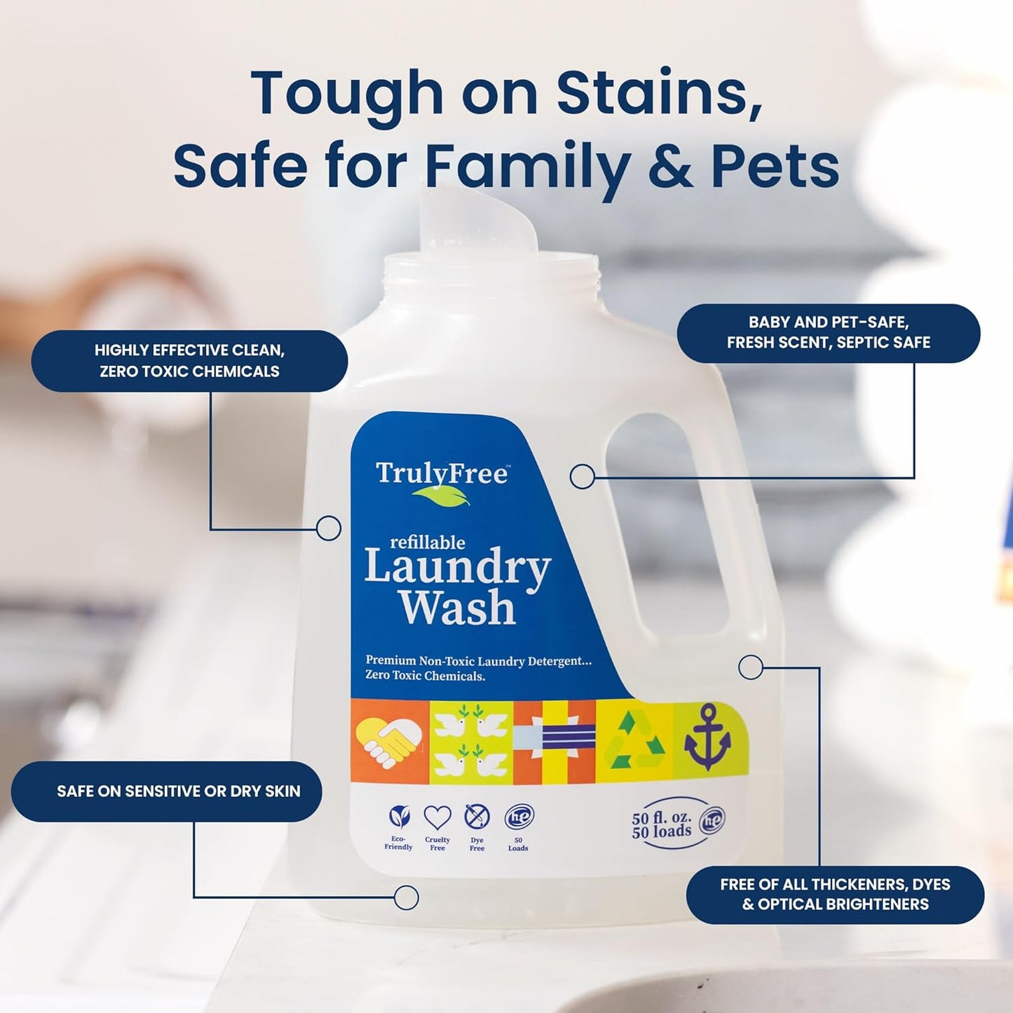 TRULY FREE - Laundry Detergent for Sensitive Skin + Signature Scent Fabric Softener