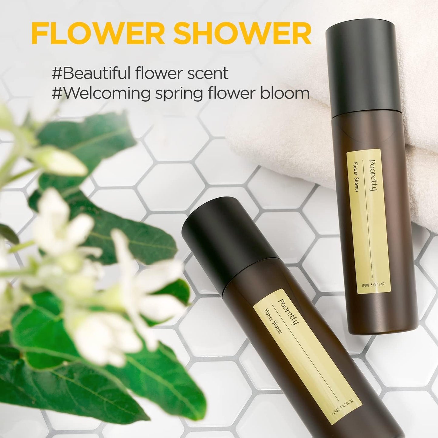 Pre-PooP Aromatic Bathroom Toilet Spray, Potty Deodorizer, Neutralize Bad Odors (5.07 fl.oz.) - Blooming Flowers Scent, Essential Oils