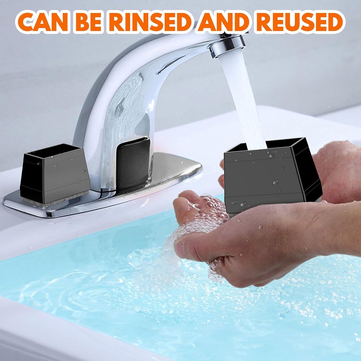 Rectangle Chair Leg Protectors for Hardwood Floors,16 PCS Silicone Covers to Protect Wood Tile Floors Felt Pads Furniture Leg Caps Reduce Noise. Easy to Move.(Black,0.5 x 1.5 Inch,Rectangular)