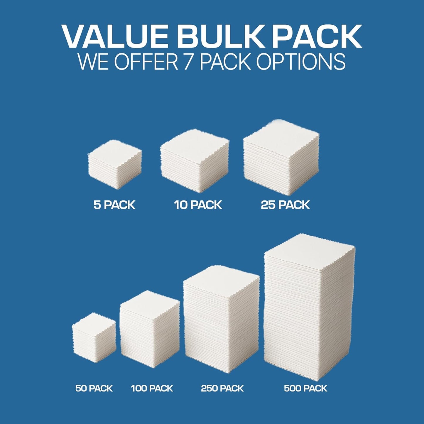 Ships Next Day, Made in USA - Customizable Microfiber Cleaning Cloth - Perfect Eyeglass Cleaner Promotional Gift - Premium Microfiber Lens Wipes - Logo or Image Printed (25 Pack) Double Sided