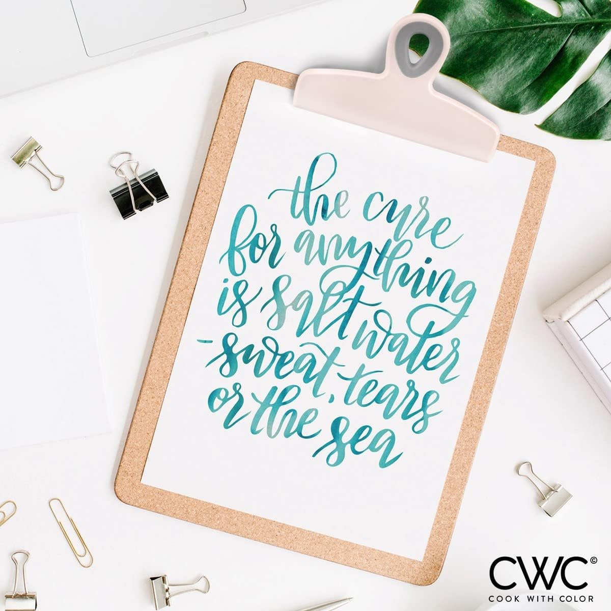 COOK WITH COLOR Bag Clips - Heavy Duty Chip Clip and Refrigerator Magnet Clips for Food Storage with Air Tight Seal Grip, Pink, Pack of 8