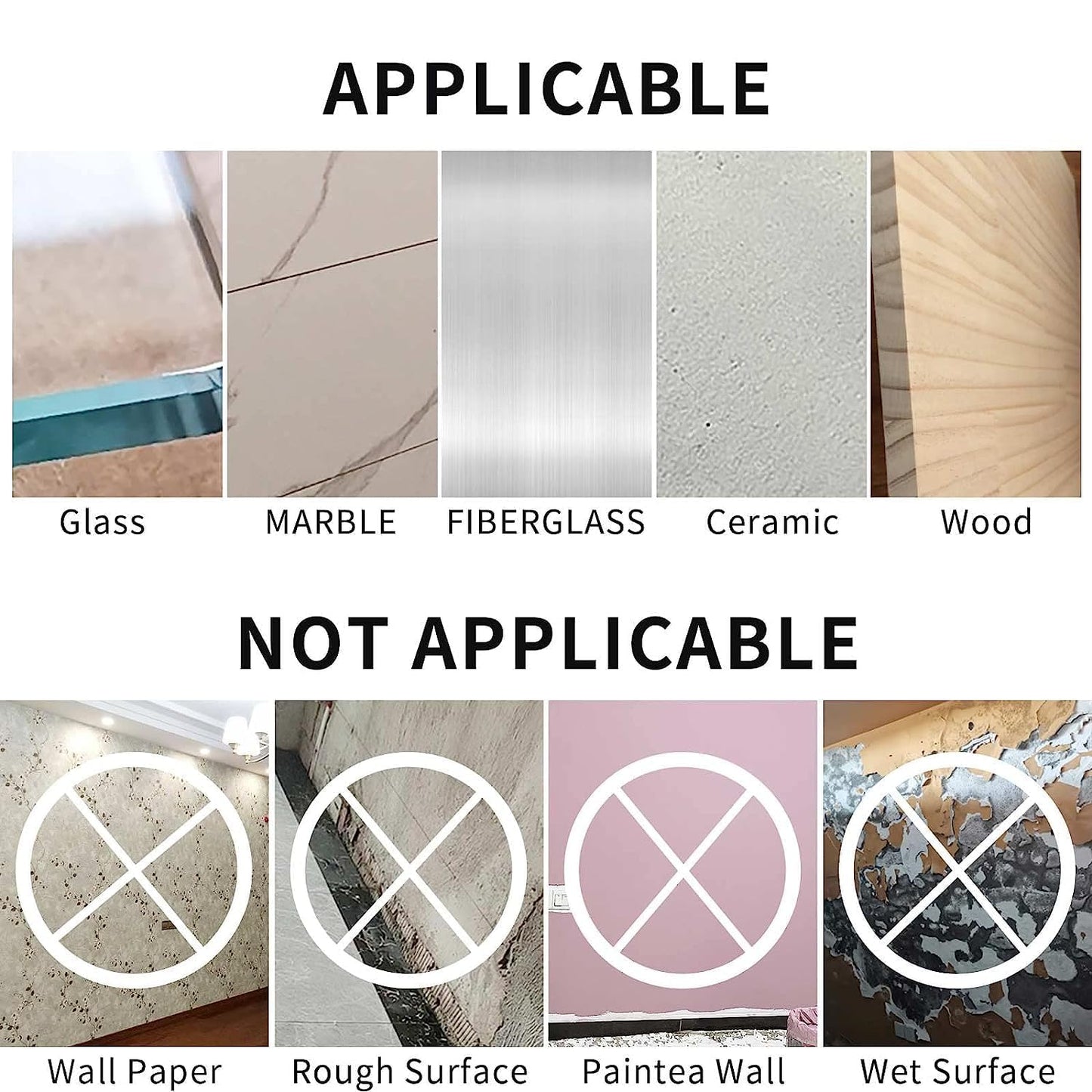 Double Sided Tape High Tack, 1.18in x 66FT(20m), Universal Mounting Tape Clear, Heavy Duty Strong Wall Adhesive with Fiberglass Mesh, Easy Use Super Sticky Resistant Tape, White