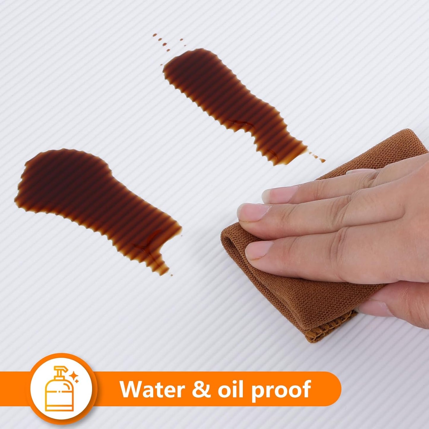 Shelf Liners for Kitchen Cabinets Drawer Liner Non Adhesive Cupboard Mat EVA Material Waterproof Refrigerator Mats Washable Fridge Liner for Cupboard and Desks Liner White 11.8 x 393.7 Inches