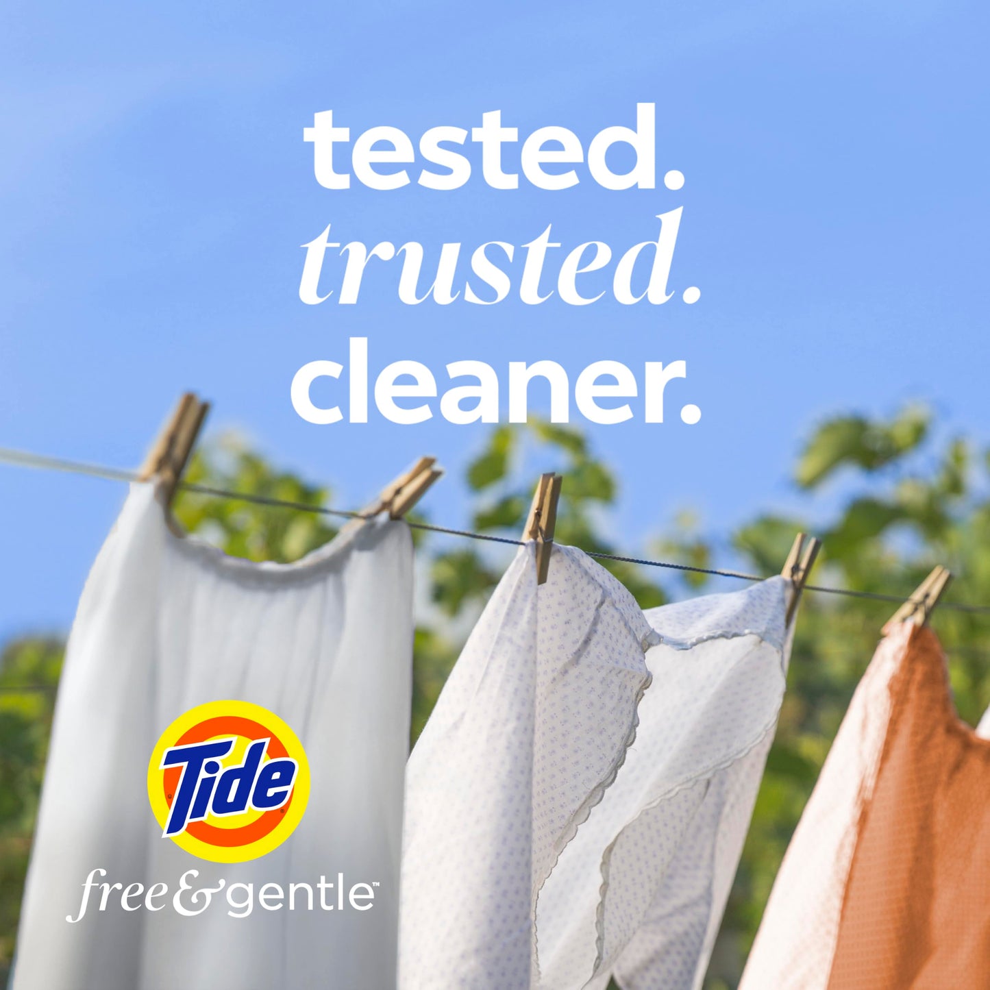 Tide PODS Free & Gentle laundry detergent, 76 ct, Trusted, gentle laundry detergent pods, 100% free