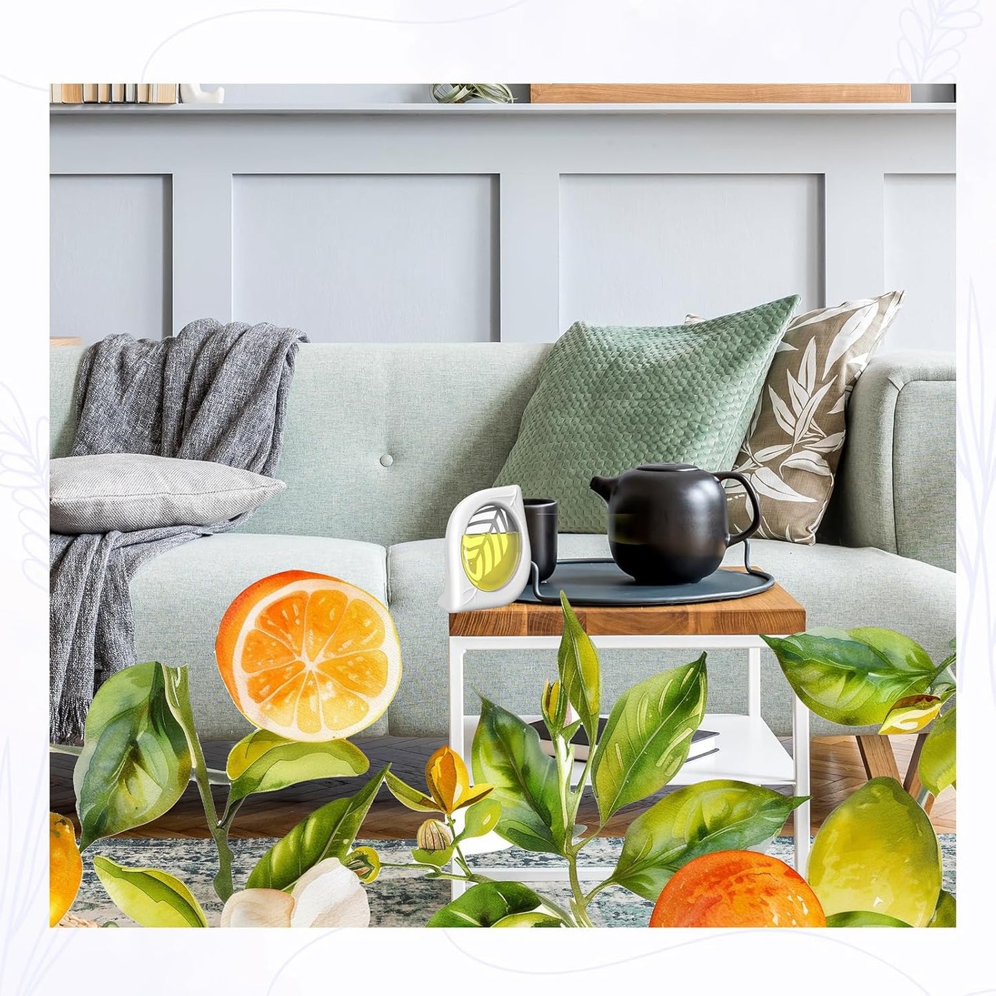 Air Freshener for Home, 4 Pack, Citrus, Odor Eliminator for Small Area Closets Bathroom Pets Strong Odor, Up to 120 Days