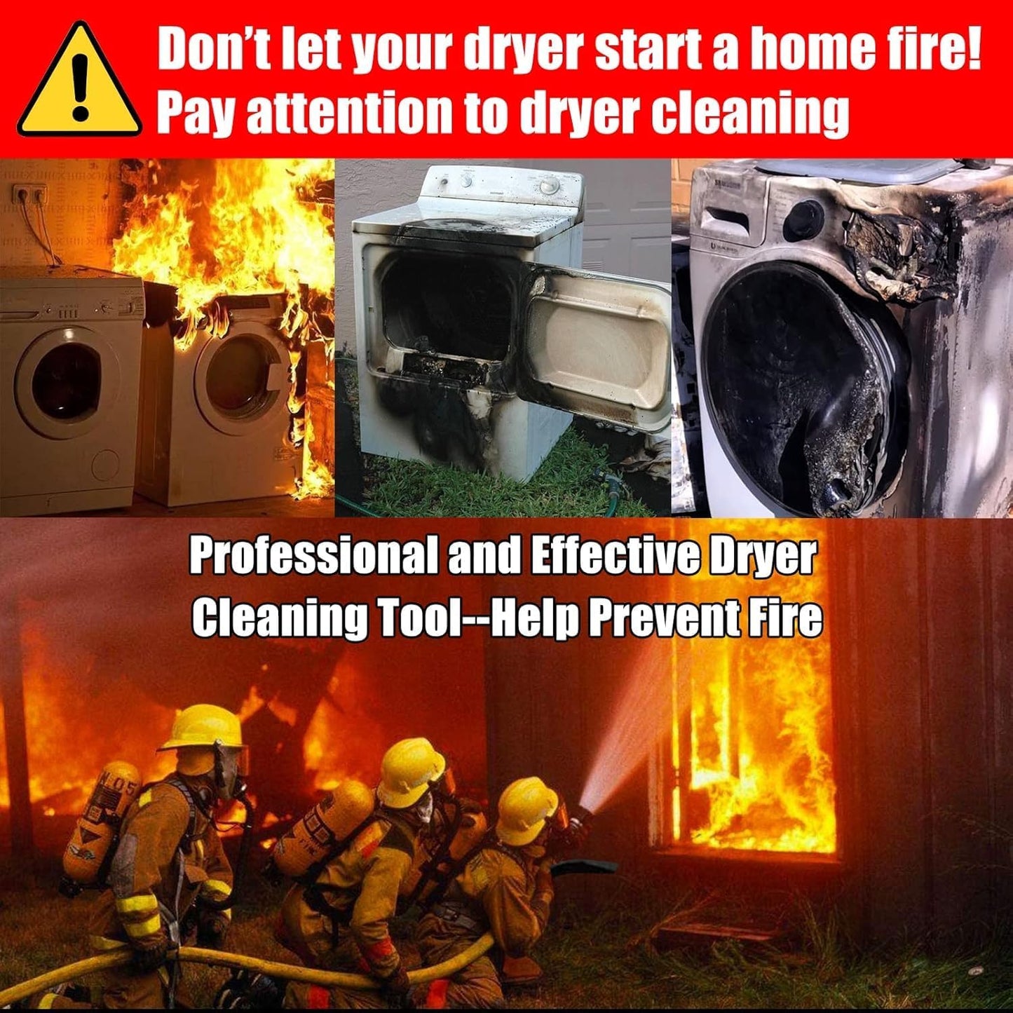 Sealegend Dryer Vent Cleaner Kit Dryer Lint Vacuum Attachment Lint Remover,Dryer Vent Vacuum Hose With Brush Purple