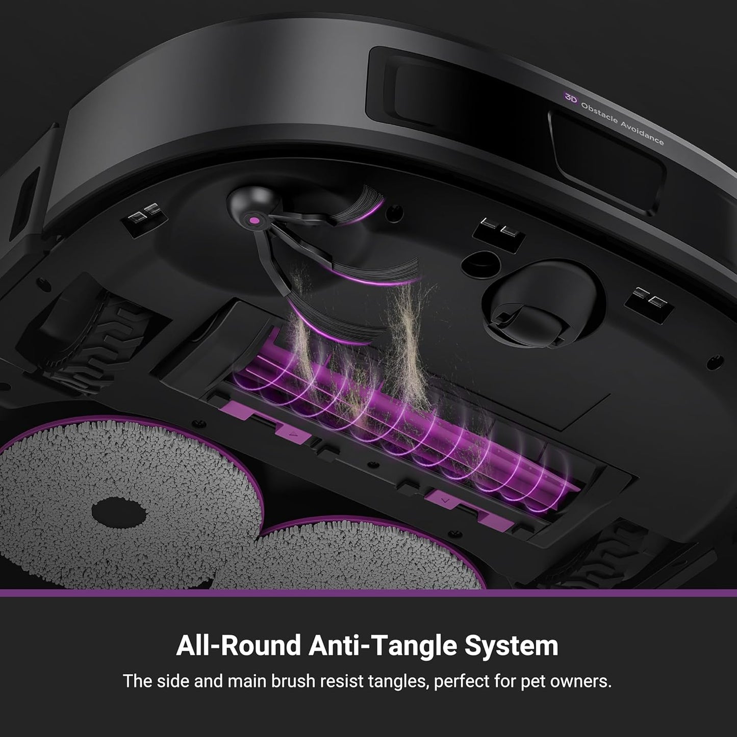 Eureka J15 Evo Ultra Self-Emptying Robot Vacuum Combo, 22,000 Pa Suction Auto Mop Lifting 131°F Hot Air Dry Scrub Extend Robotic Vacuum Cleaner