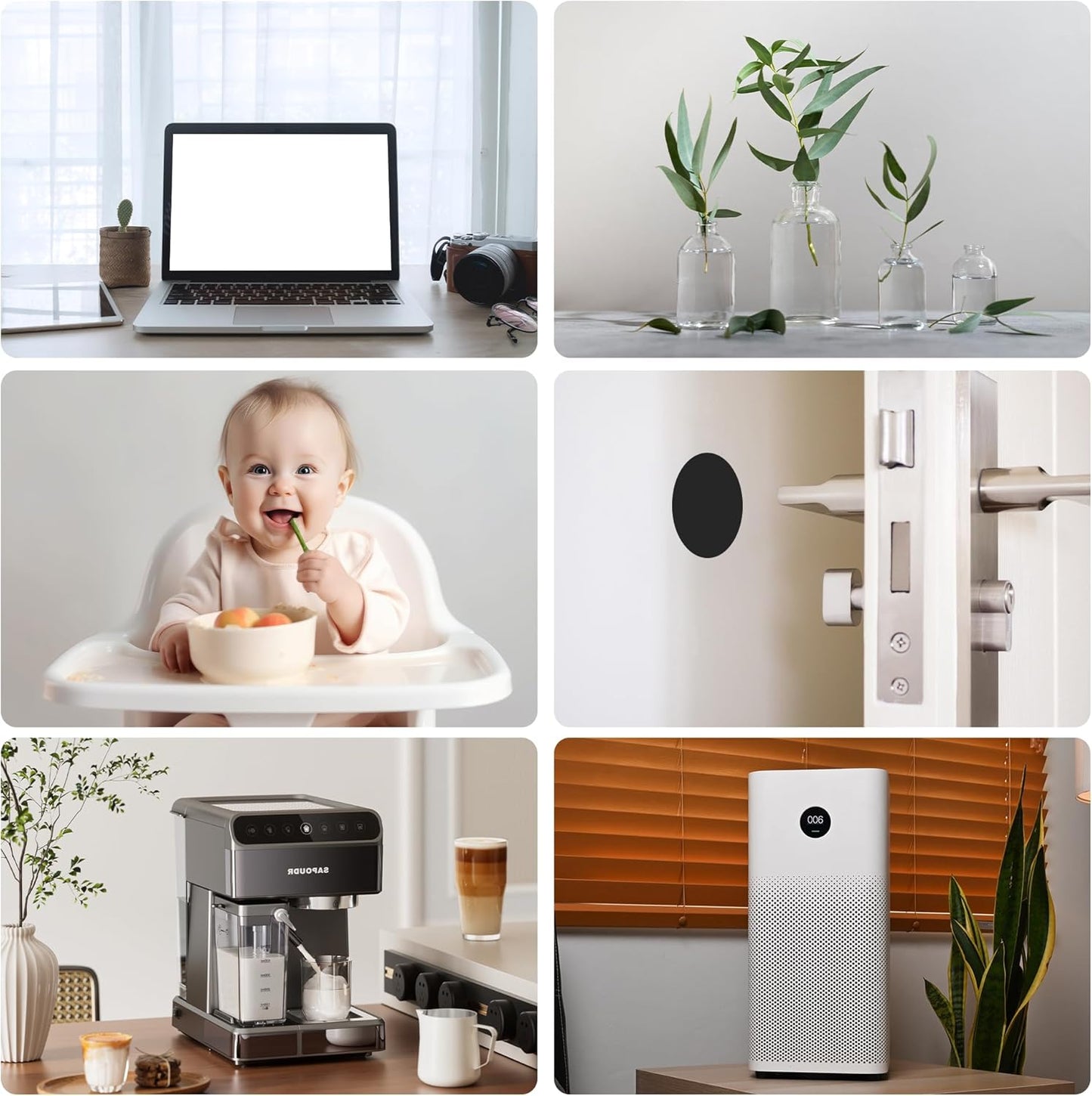 Silicone Furniture Pads, 5" x 40" Non Slip Furniture Pads Anti Skid Pads Non Slip Self Adhesive Cuttable Silicone Tape Strip Roll for Protecting Hardwood Floors Chair Wall Protector - Black