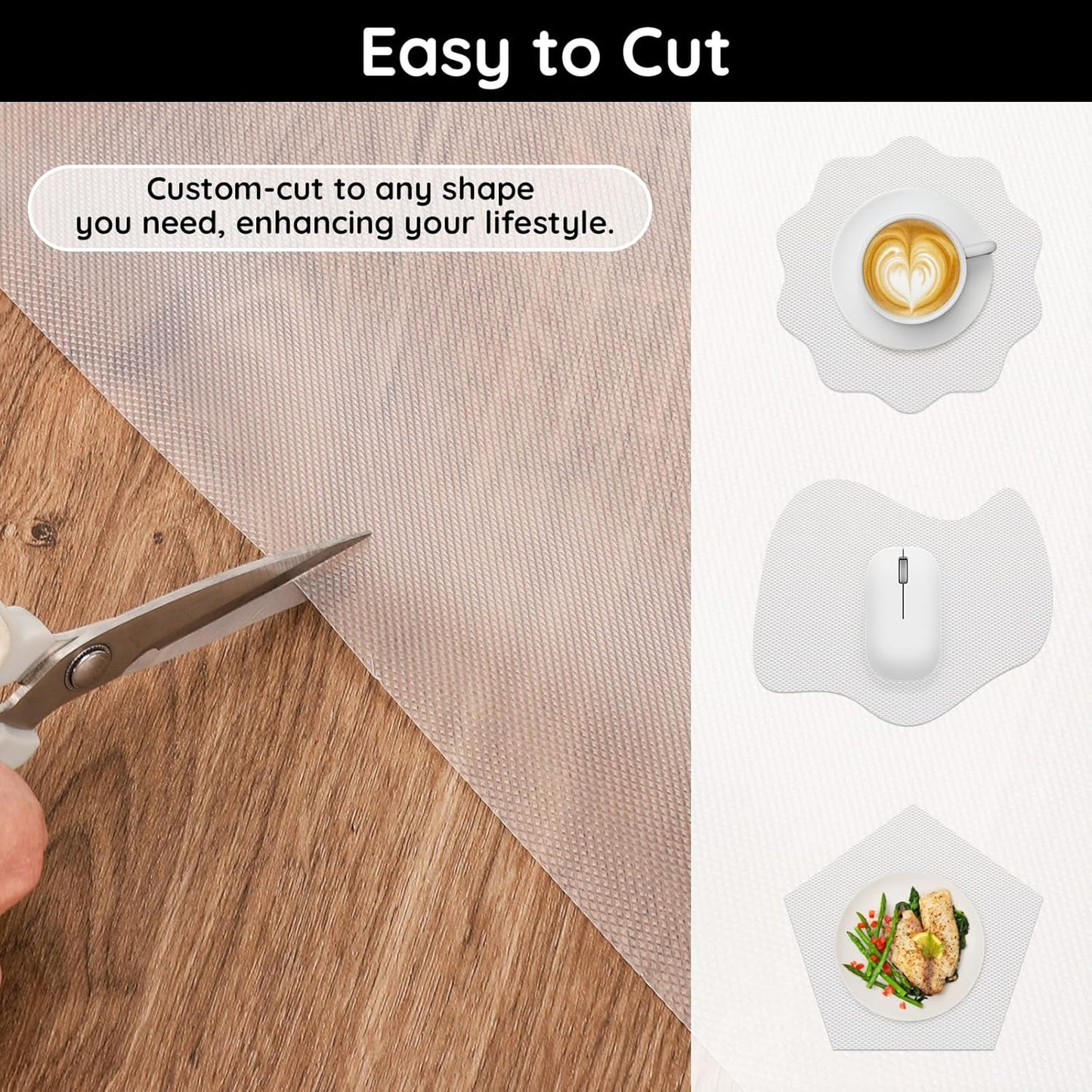 Kitchen Shelf Liner, 11.8" W x 118" L x 0.02" T, Cabinet Liners for Shelves Non Slip, Non-Adhesive for Home and Kitchen Cabinets, Drawer, Refrigerator, Dresser, Cupboard, RV (Argyle)