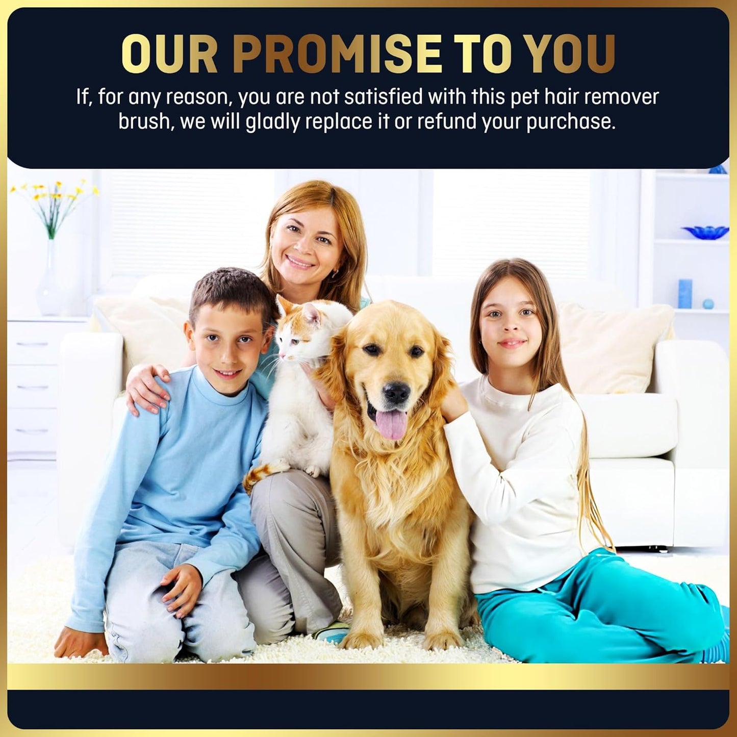 Lint Brush, Lint Remover, and Pet Hair Remover for Laundry, Clothes, Couches, Car Seats, Furniture and Fabric. Reusable Dog and Cat Fur Wizard Hair Removal Brush. ALLISTAR (Midnight Blue)