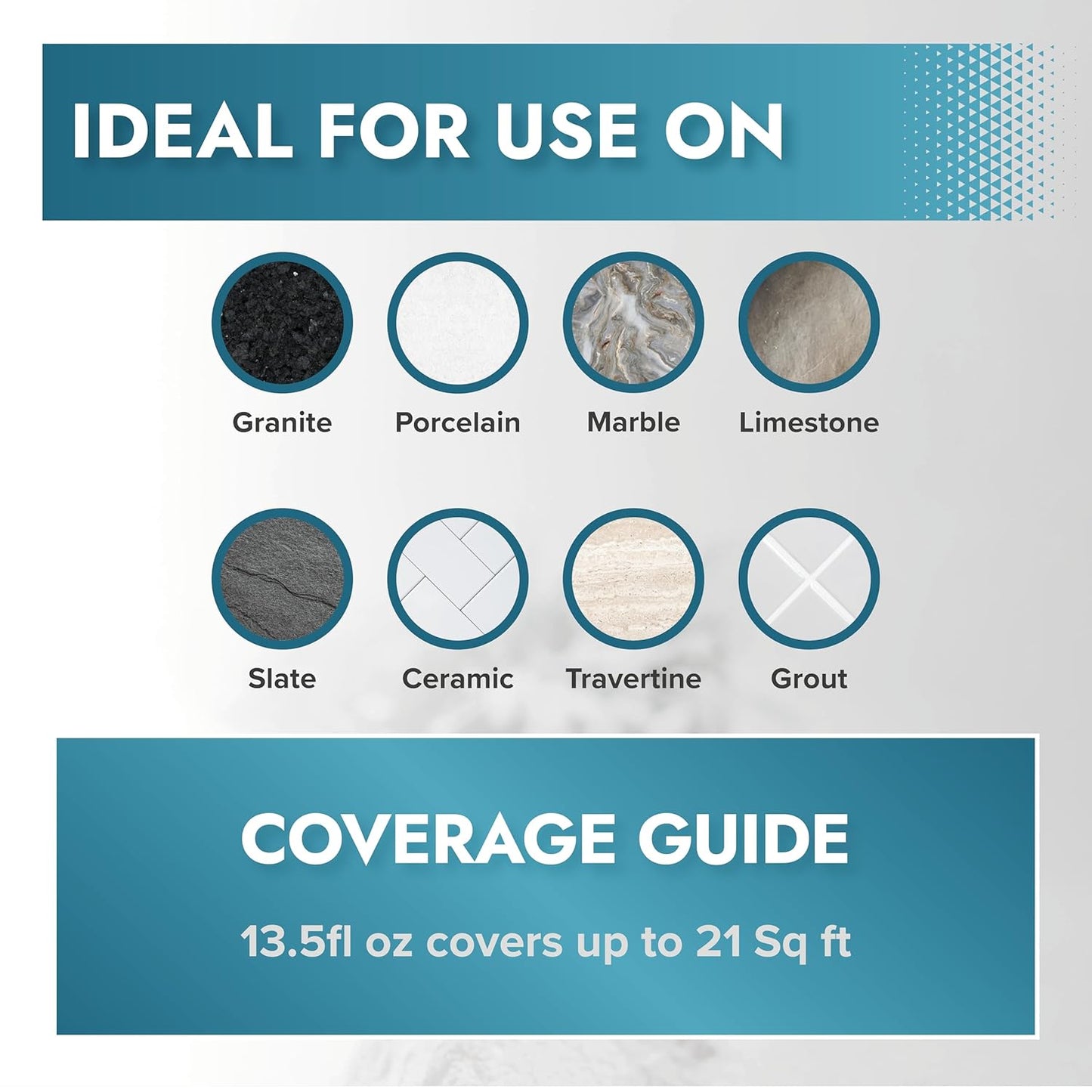 Polar Tile & Grout Sealer Clear Aerosol Spray - 6 x 13.5 Fl Oz | Instantly Waterproofs and Protects Floor Tile Grout | Ideal for Bathroom, Shower & Kitchen | Interior & Exterior Tile Sealer