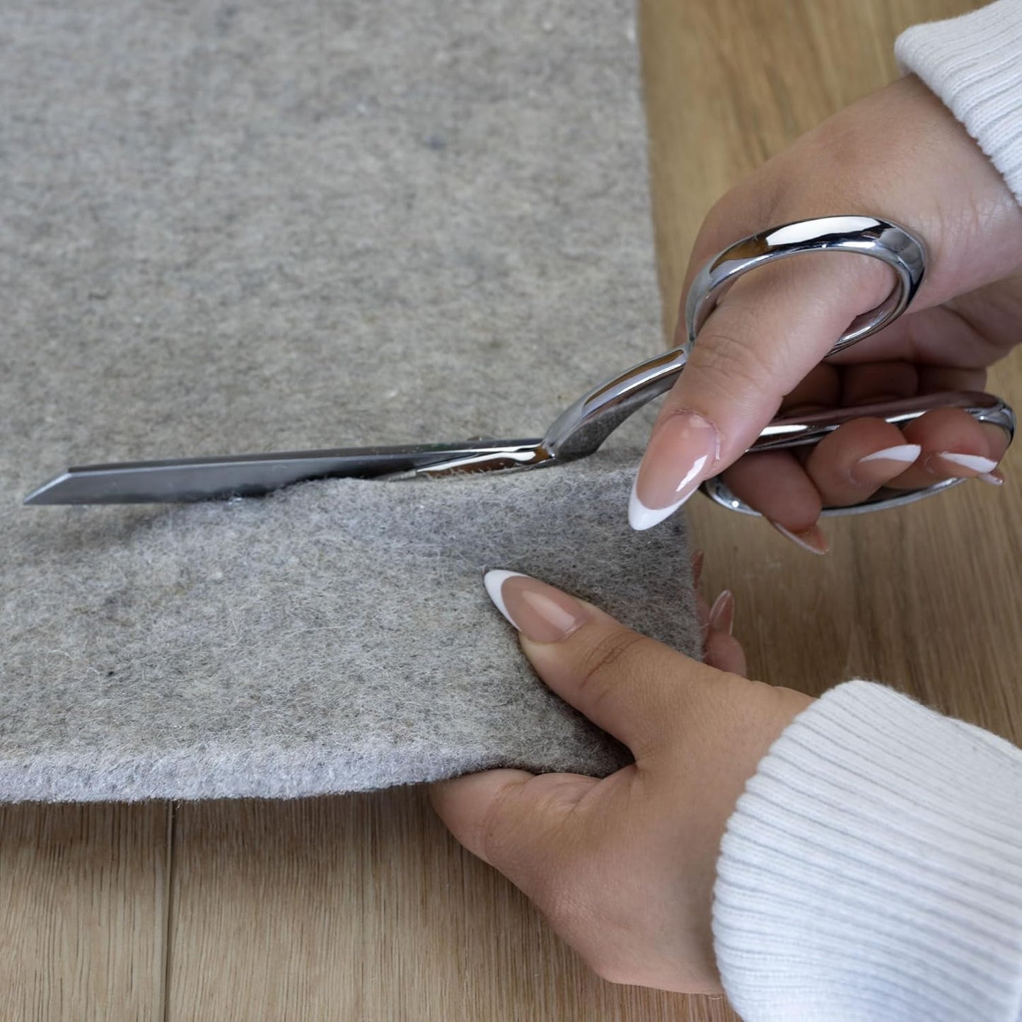 RUGPADUSA - Eco-Plush - 8' Square - 1/2" Thick - 100% Felt - Luxurious Cushioned Rug Pad - Available in 3 Thicknesses, Many Custom Sizes