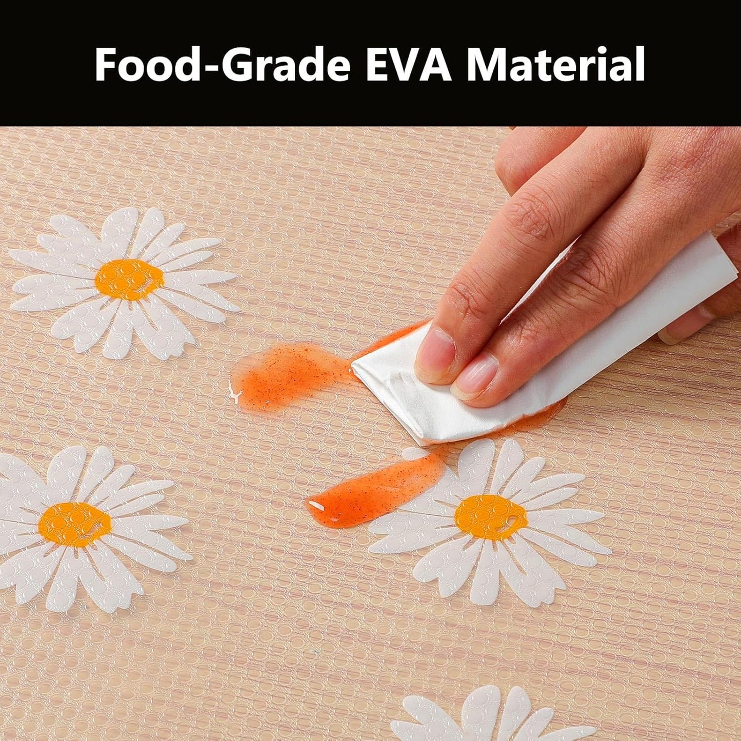 INNOLITES Shelf Liners for Kitchen Cabinets, Non Adhesive Drawer Cabinet Liner, Waterproof Oil-Proof Non-Slip Shelf Liner for Kitchen Pantry Refrigerator 23.6" x 236"