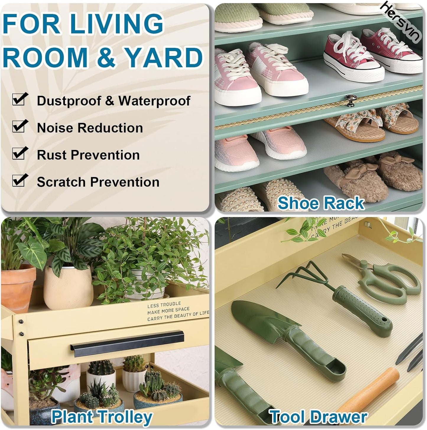 Shelf Liners 24 in x 20 ft EVA Drawer Mats, Non-Adhesive Cupboard Protector, Kitchen Cabinet Lining Fridge Liner (Clear Stripe, 61x610cm)