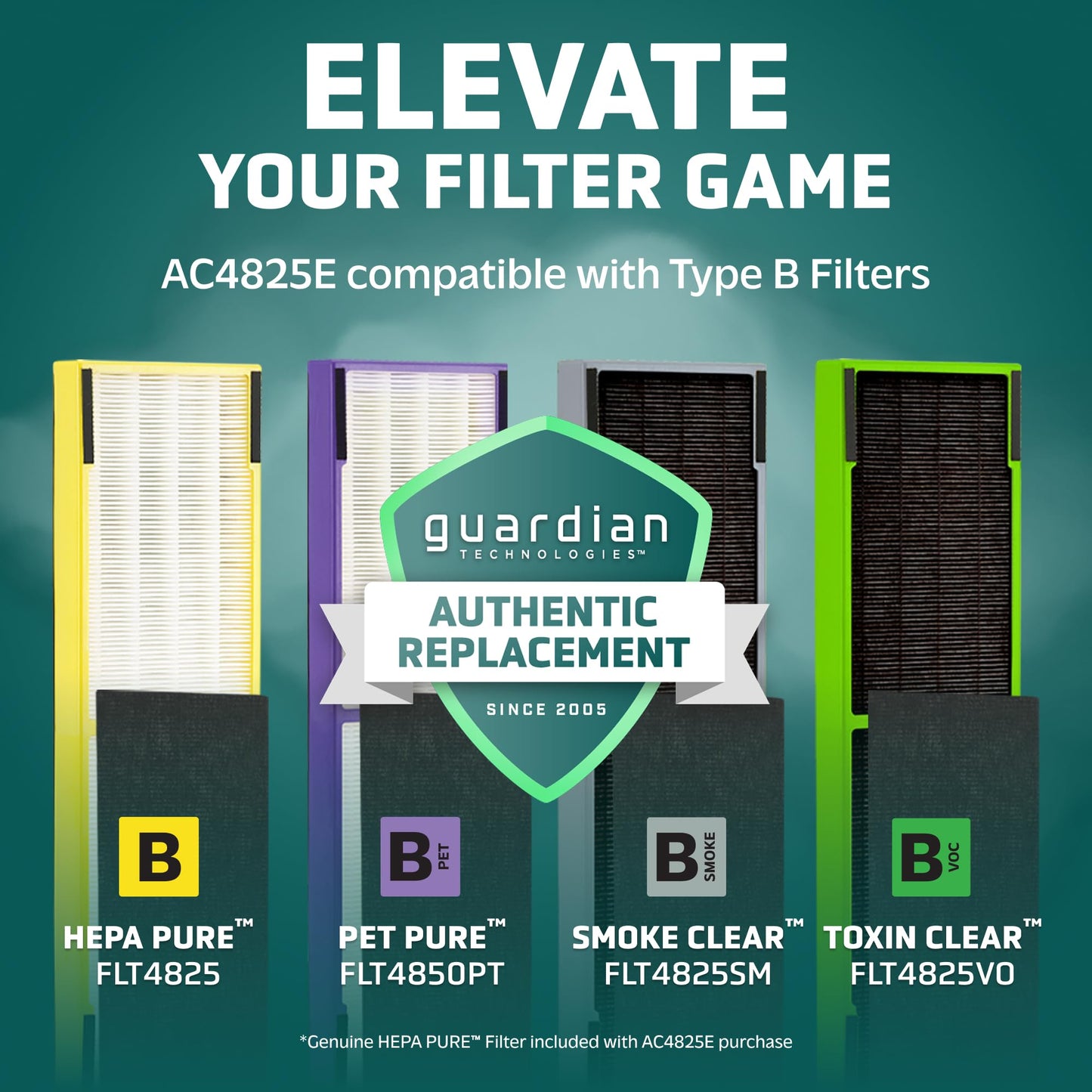 GermGuardian HEPA Air Purifier - Large Room Air Purifier for Bedroom, Office, Dorm, and Home